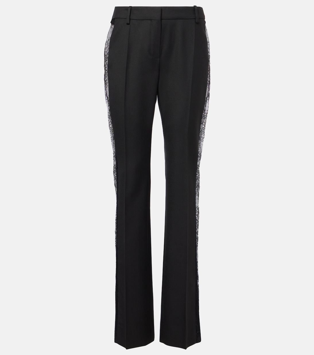 Pantaloni regular in lana con pizzo | Nina Ricci
