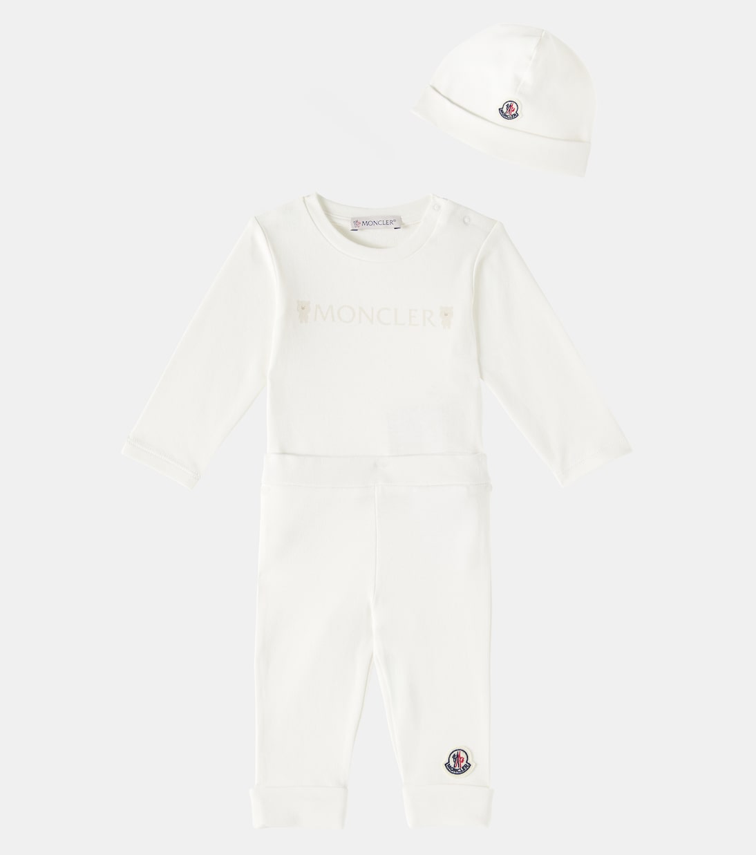 Baby - Body, pantaloni e berretto in cotone | Moncler Enfant