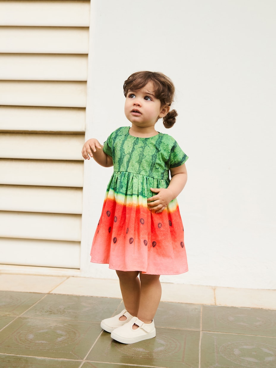 Baby - Abito Channi in cotone con stampa | Molo