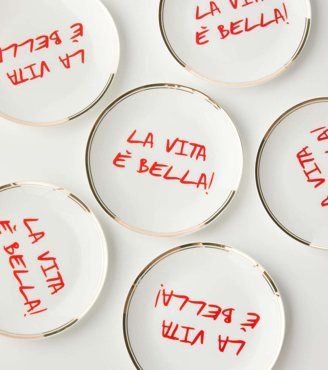 La Vita È Bella set of 6 plates | Bitossi