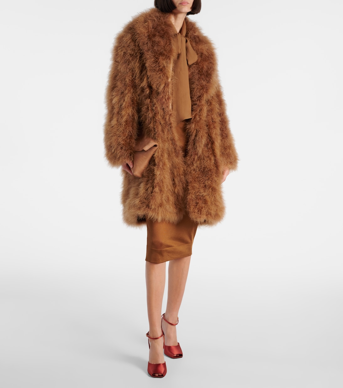 Feather coat | Yves Salomon