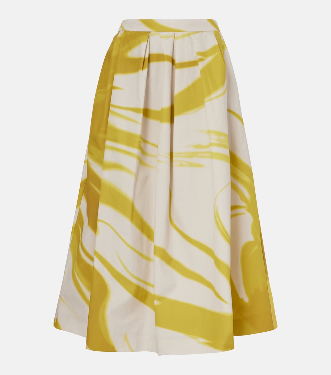 Falda midi de algodón estampada | Dries Van Noten
