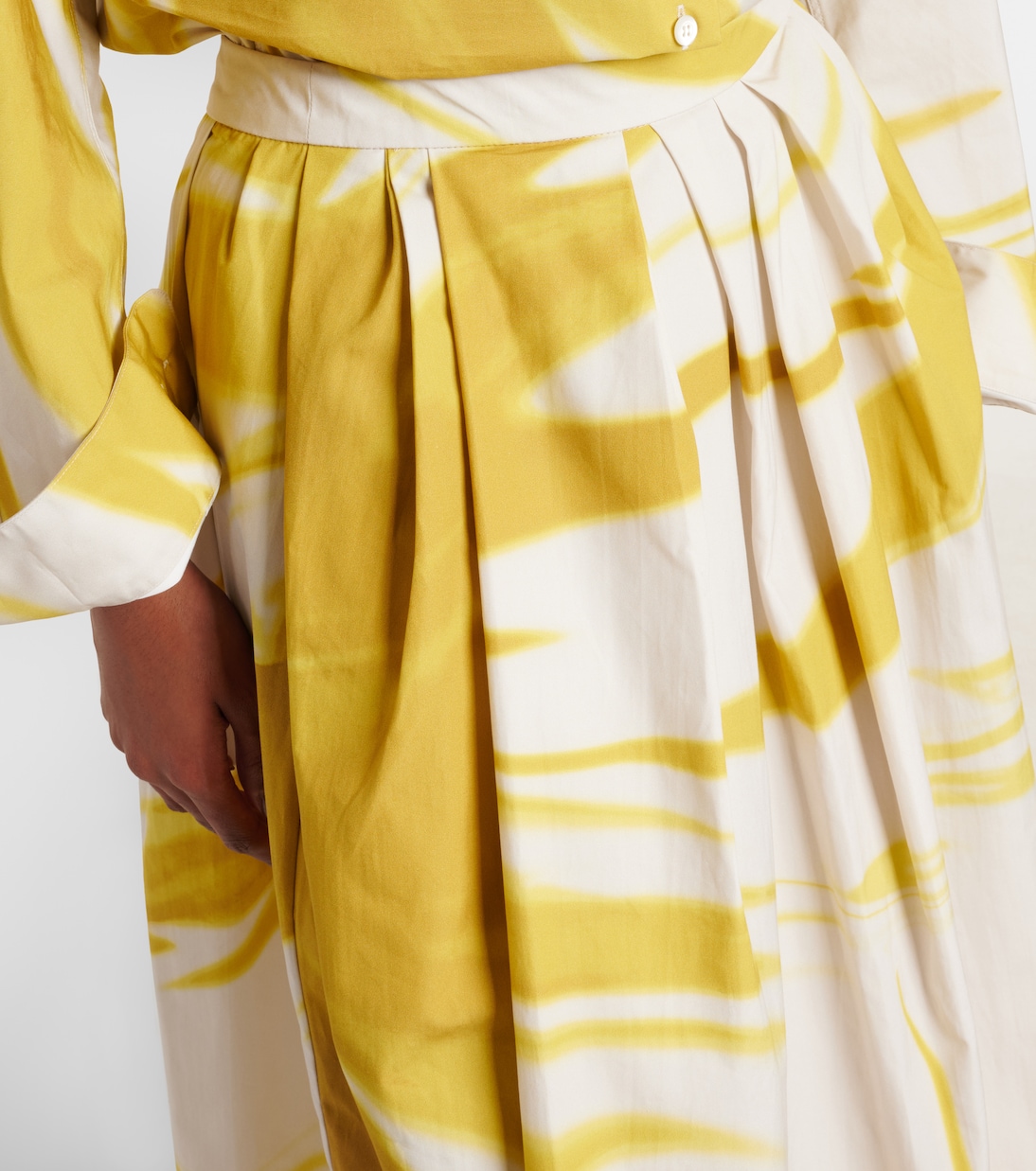 Falda midi de algodón estampada | Dries Van Noten