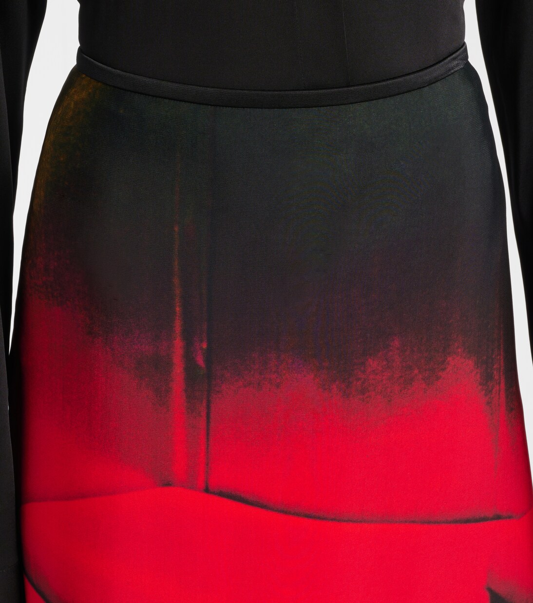 Falda midi con volantes estampada | Jil Sander
