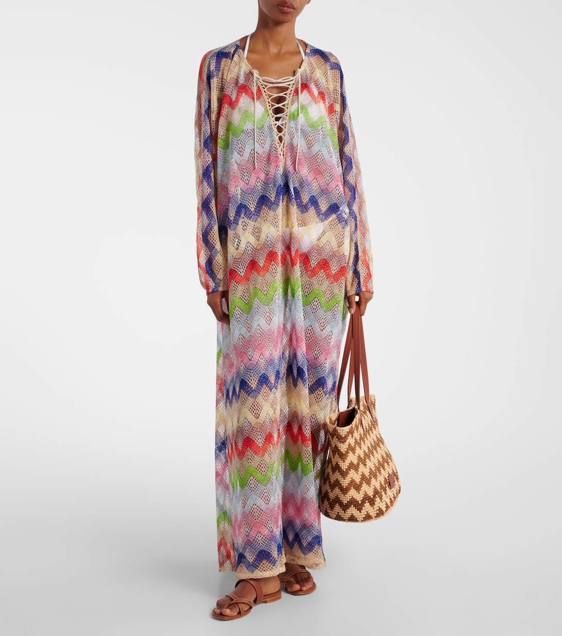قفطان لاميه متعرج | Missoni
