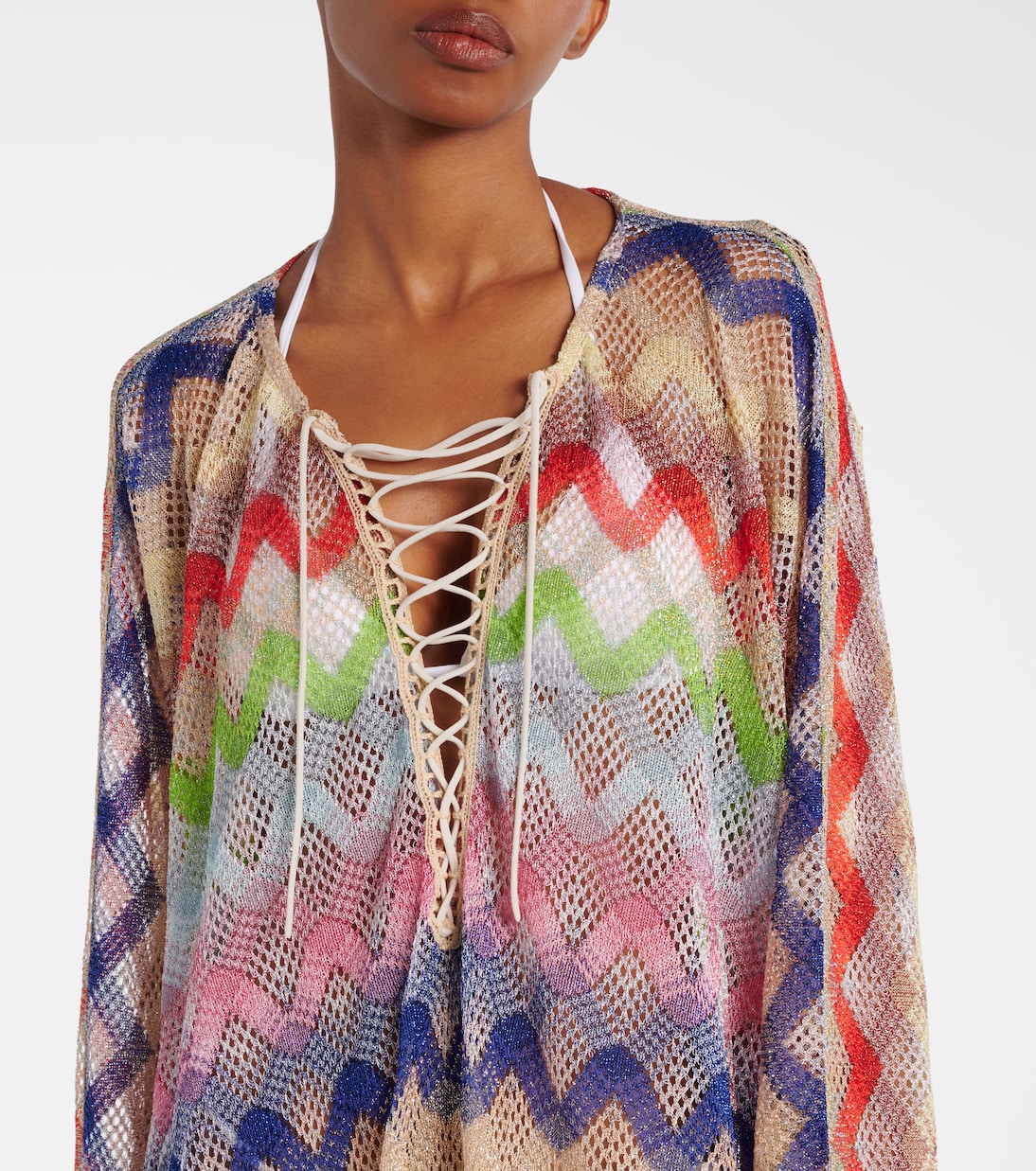 قفطان لاميه متعرج | Missoni
