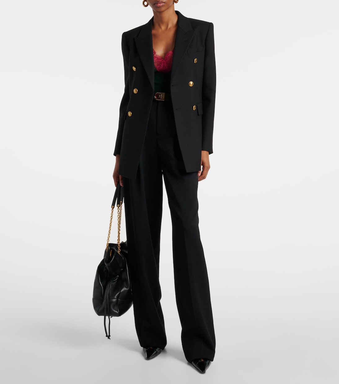 Top in raso di seta | Saint Laurent