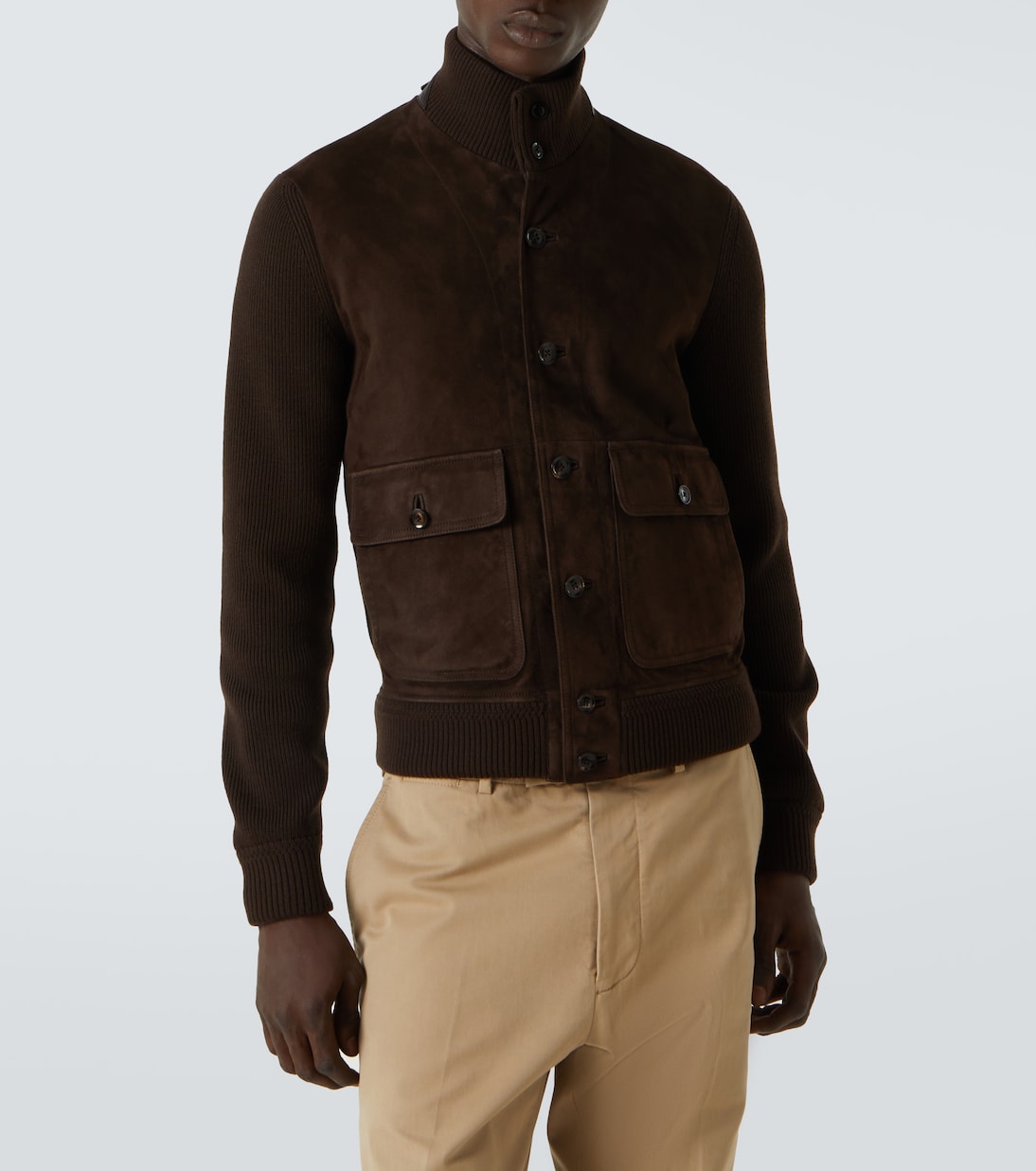 Wool and suede blouson | Tom Ford
