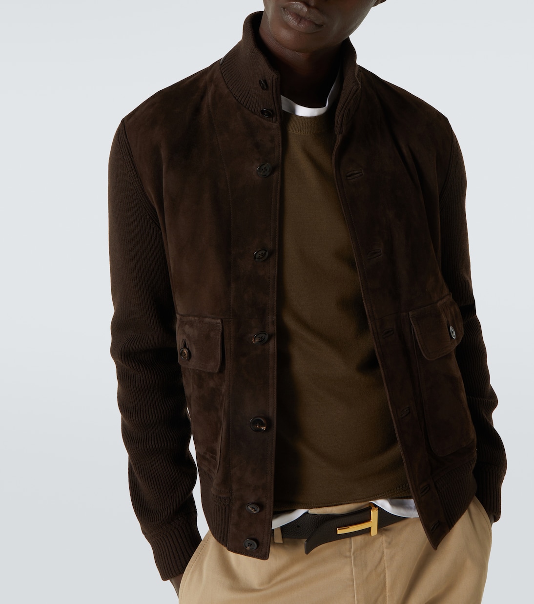 Wool and suede blouson | Tom Ford