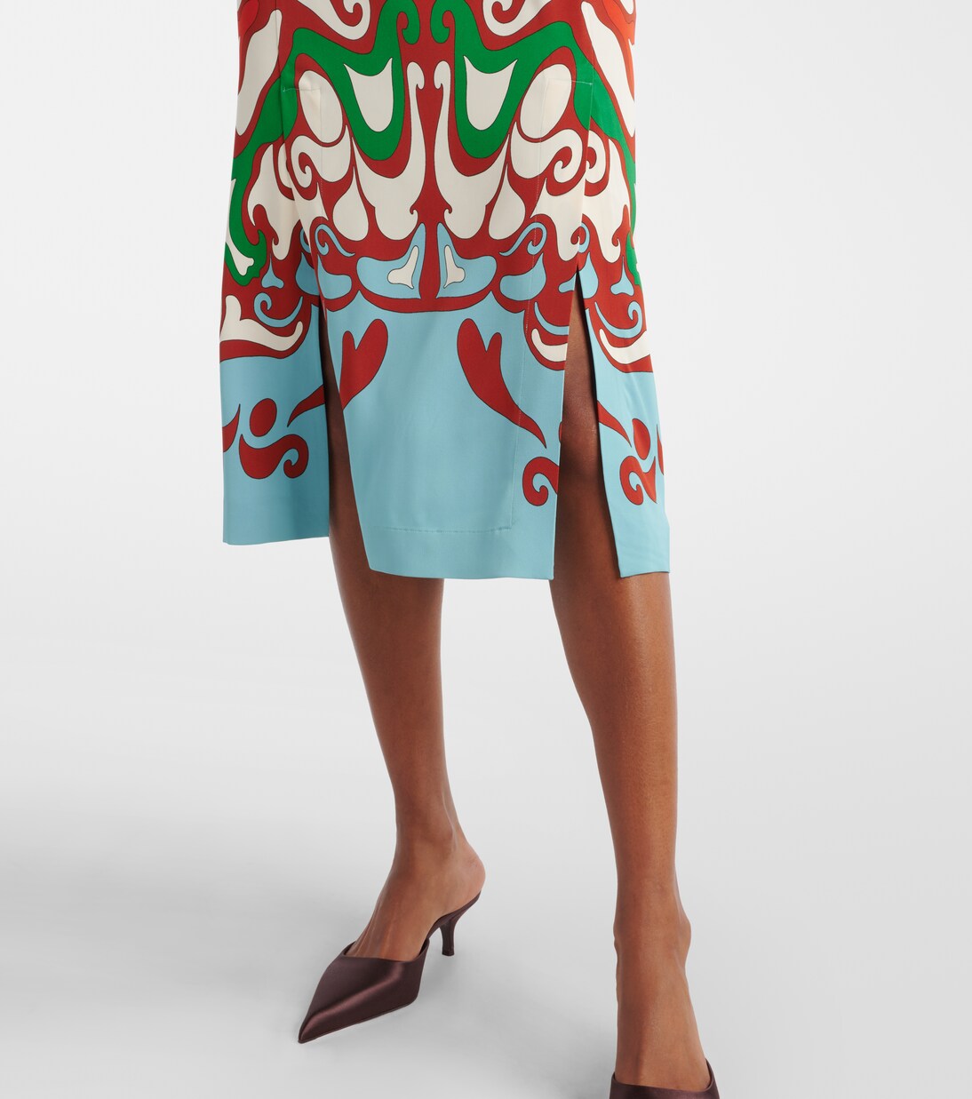 Midikleid Buy Me A Martini aus Satin | La DoubleJ