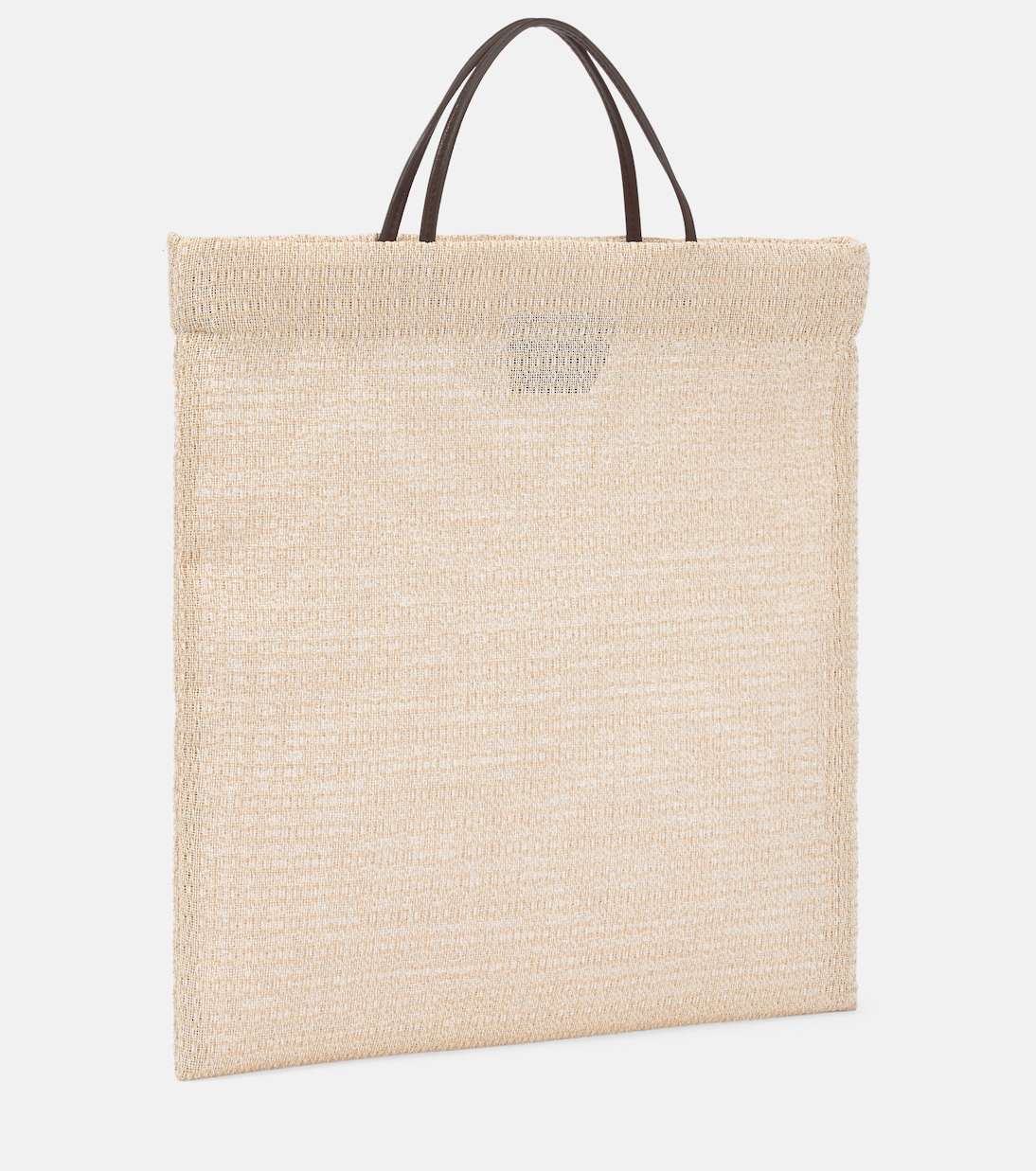 Barn leather-trimmed tote bag | The Row