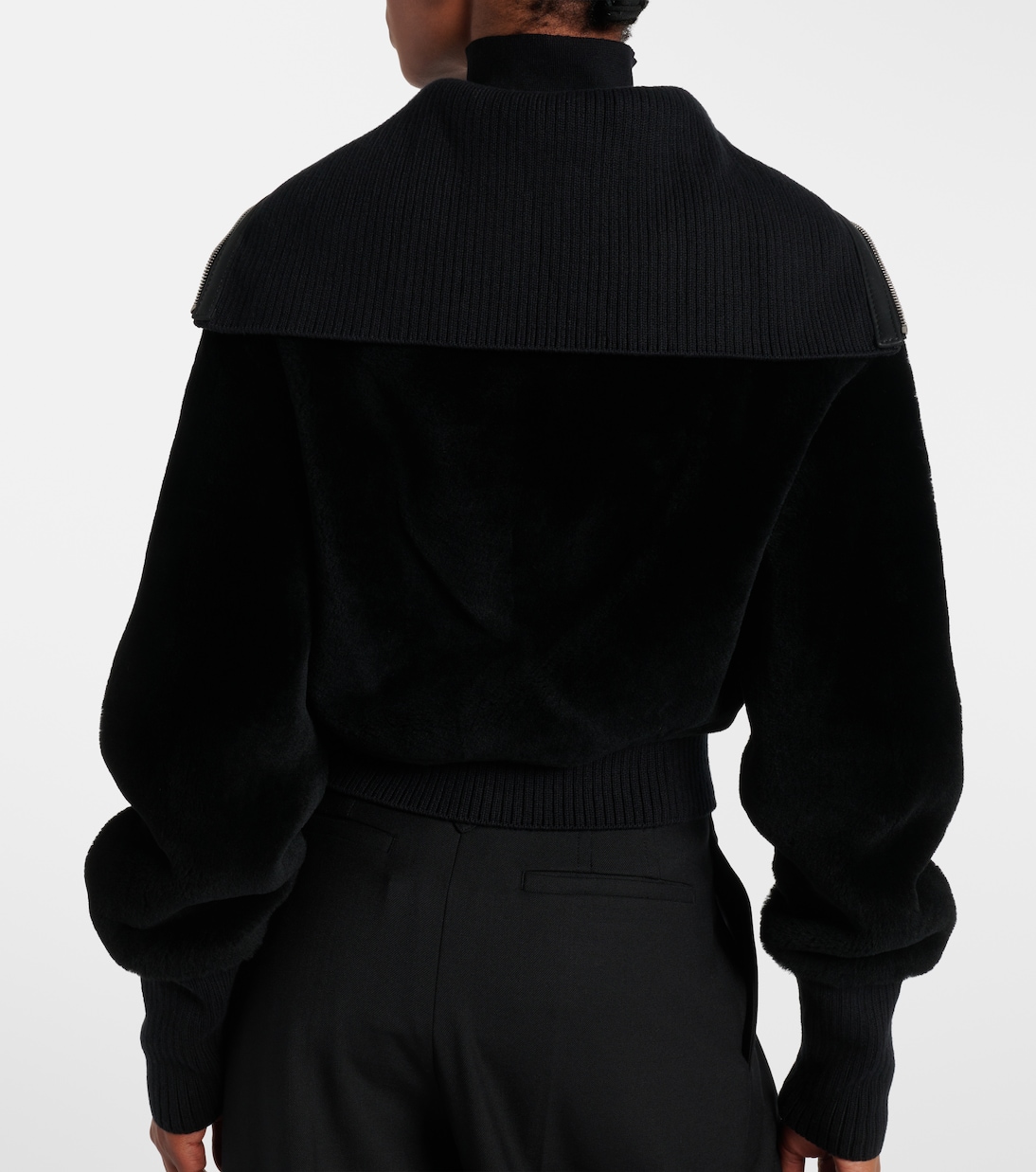 羊毛皮飞行员夹克 | Victoria Beckham