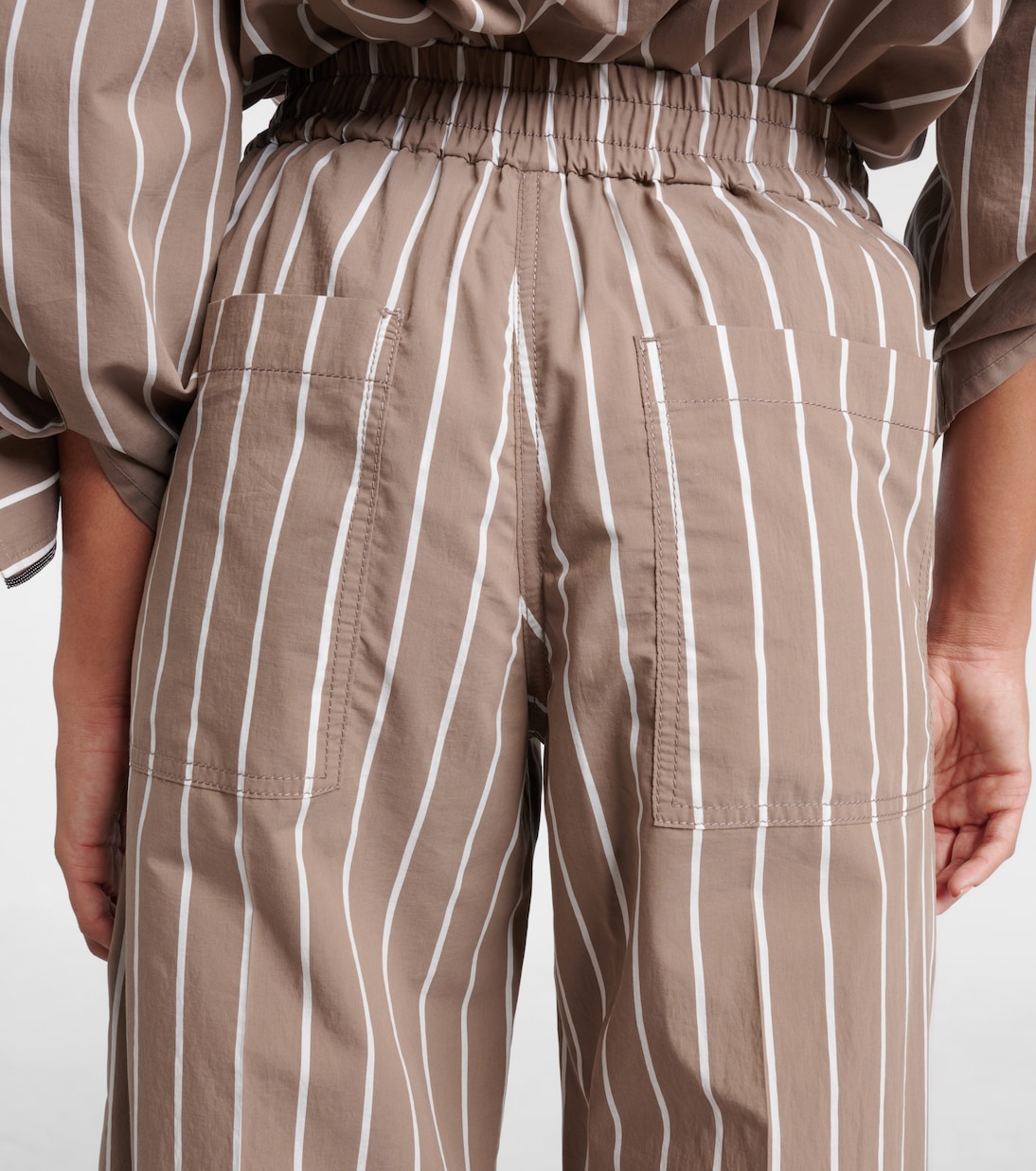 Weite Hose aus einem Baumwollgemisch | Brunello Cucinelli