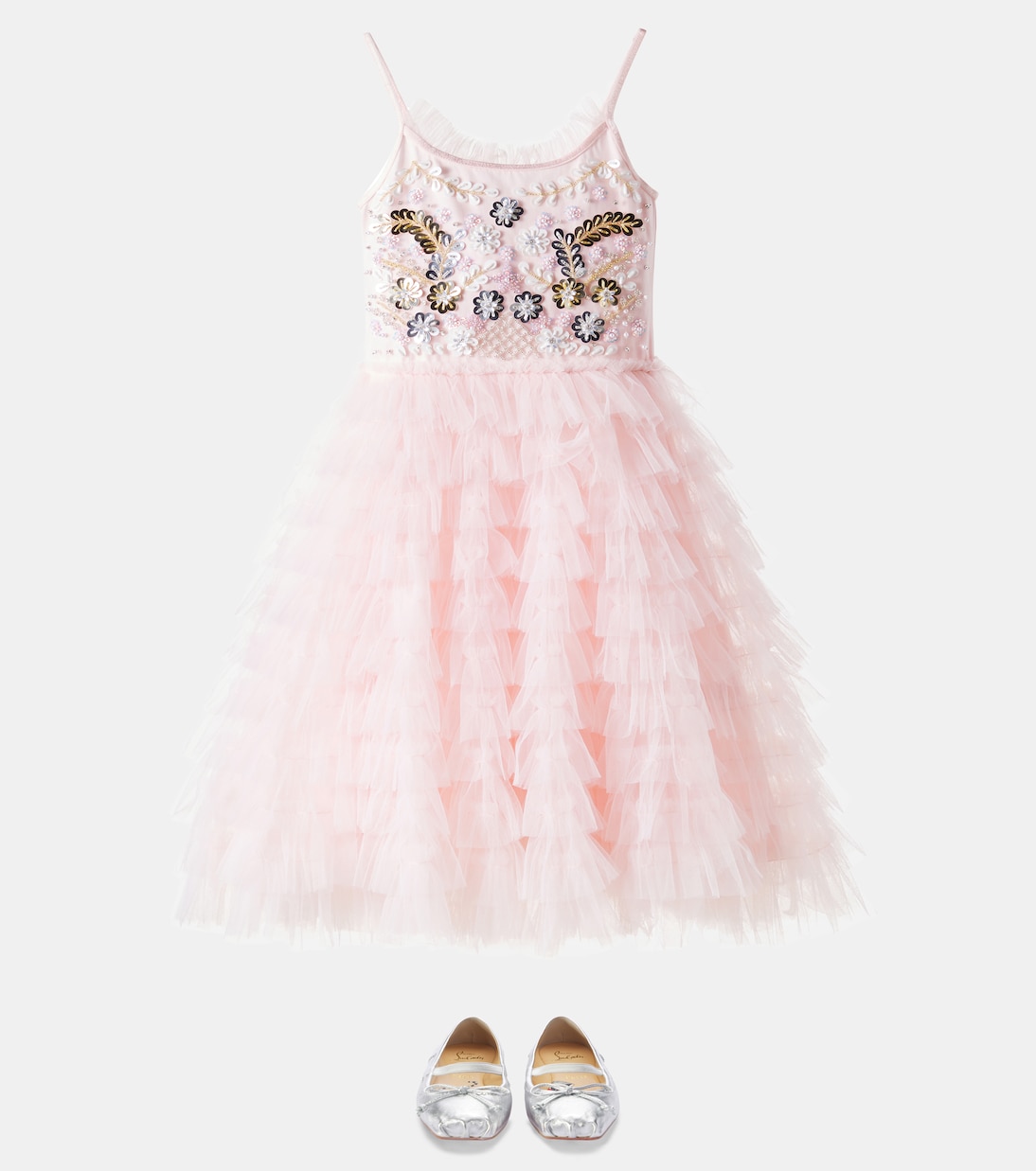 Golden Daisies embellished tulle dress | Tutu Du Monde