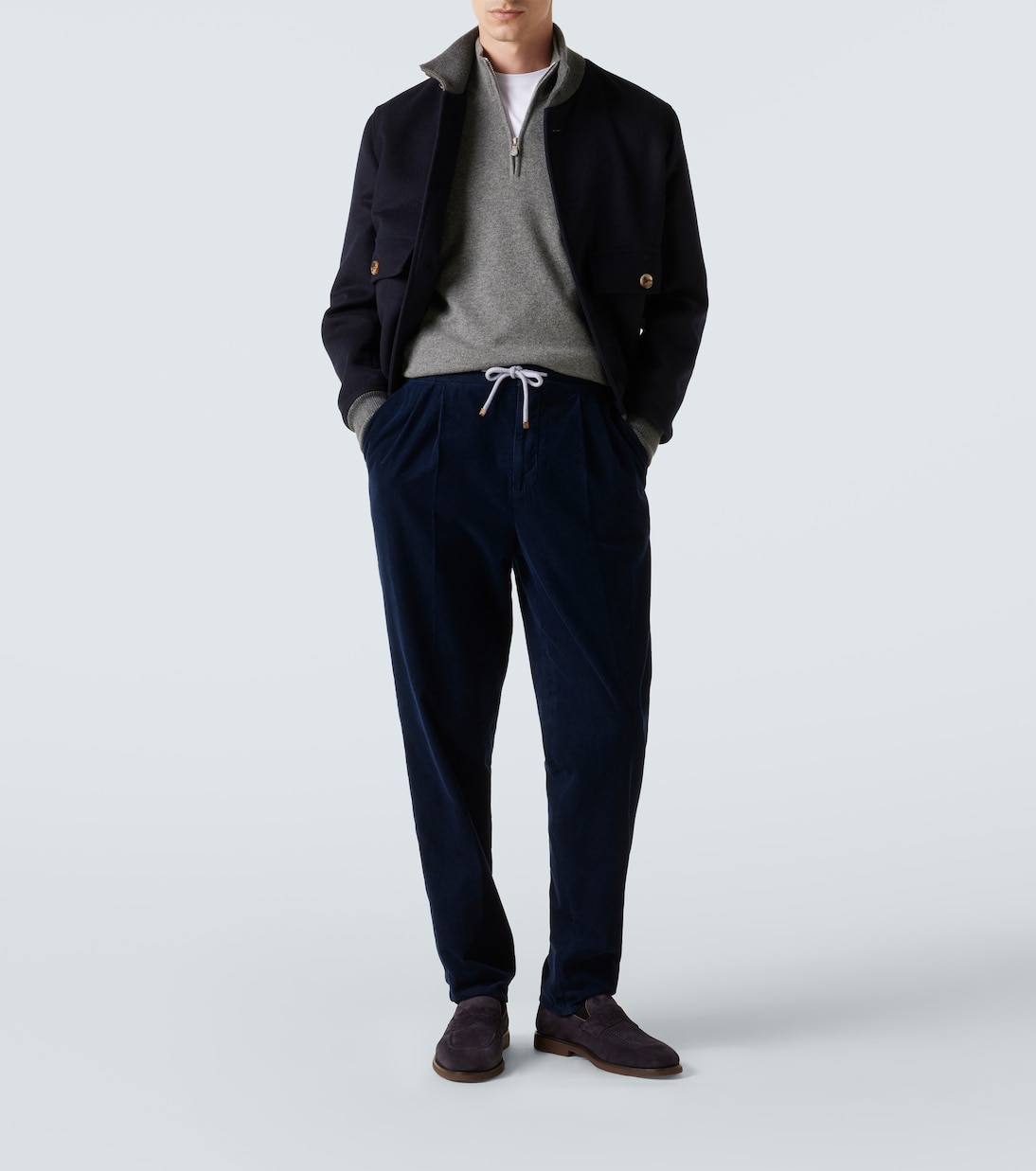Cashmere half-zip sweater | Brunello Cucinelli