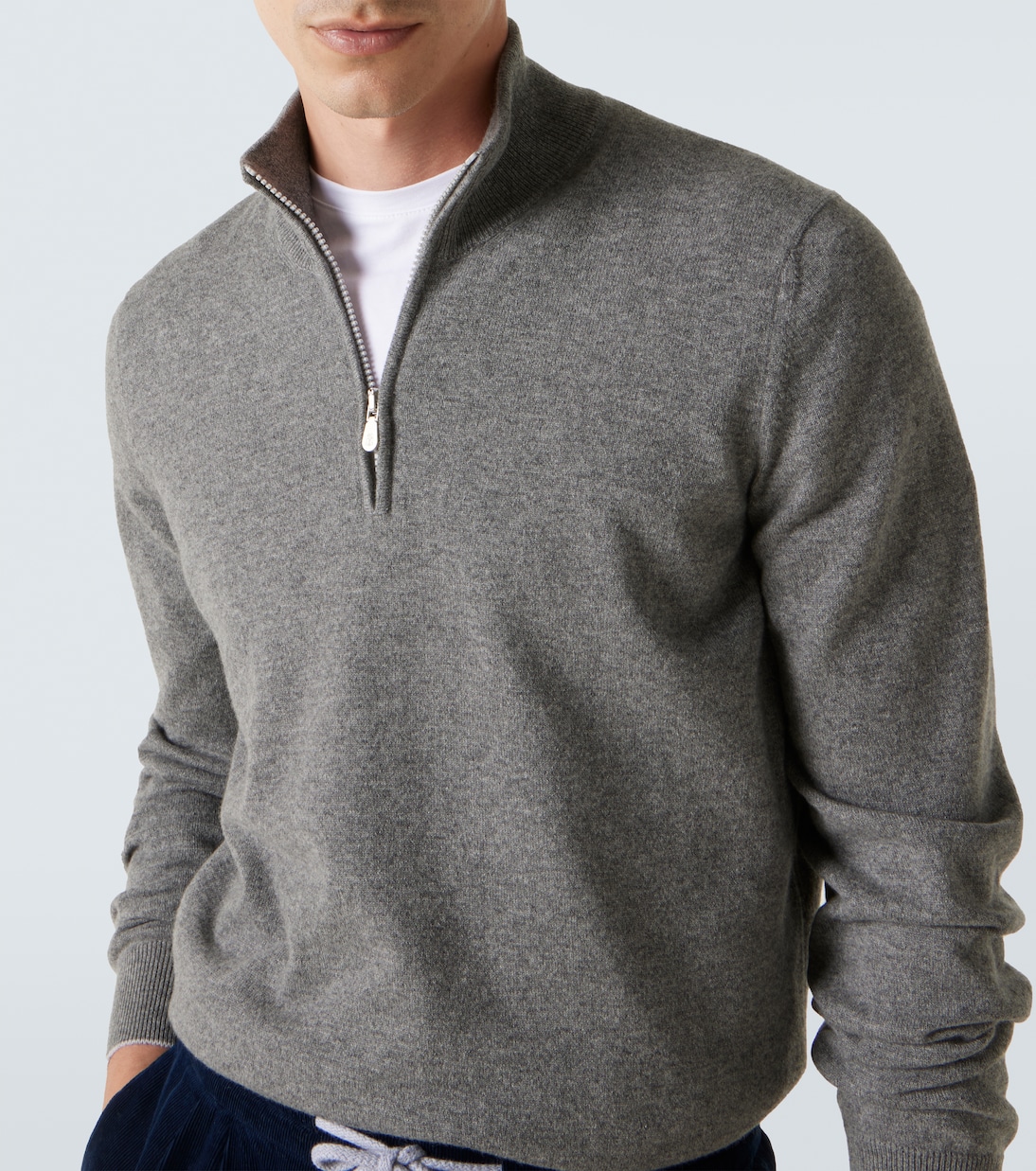 Cashmere half-zip sweater | Brunello Cucinelli
