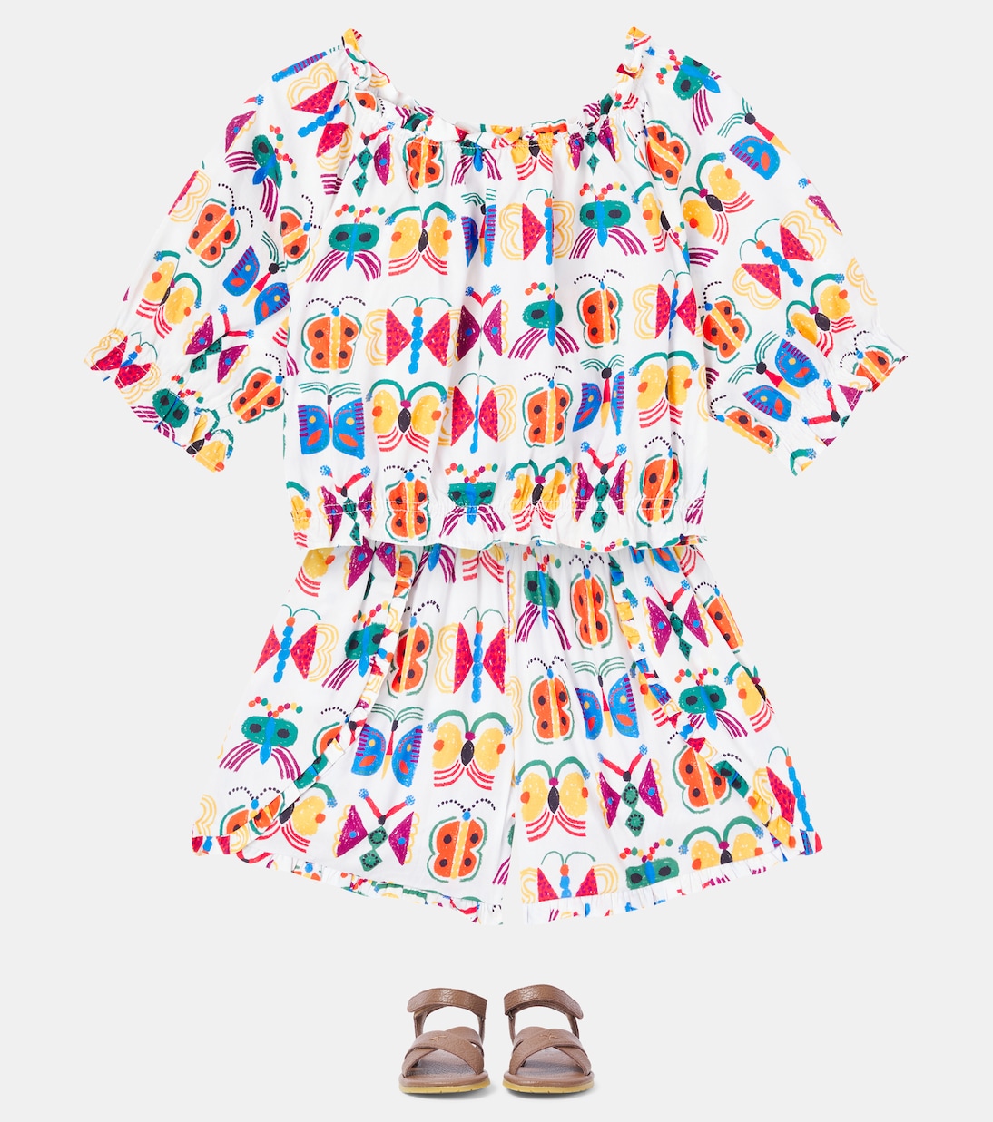 Set de top y shorts Borbo Cosmo de algodón | Fábula