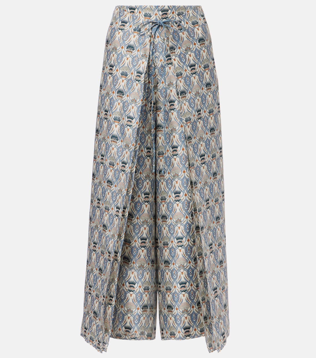 Maynard silk shantung wide-leg pants | Loro Piana