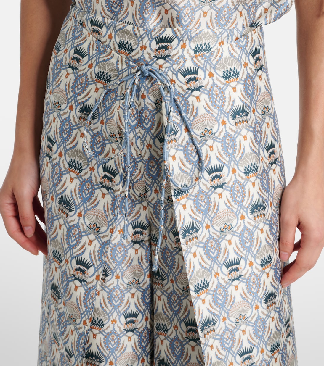 Maynard silk shantung wide-leg pants | Loro Piana