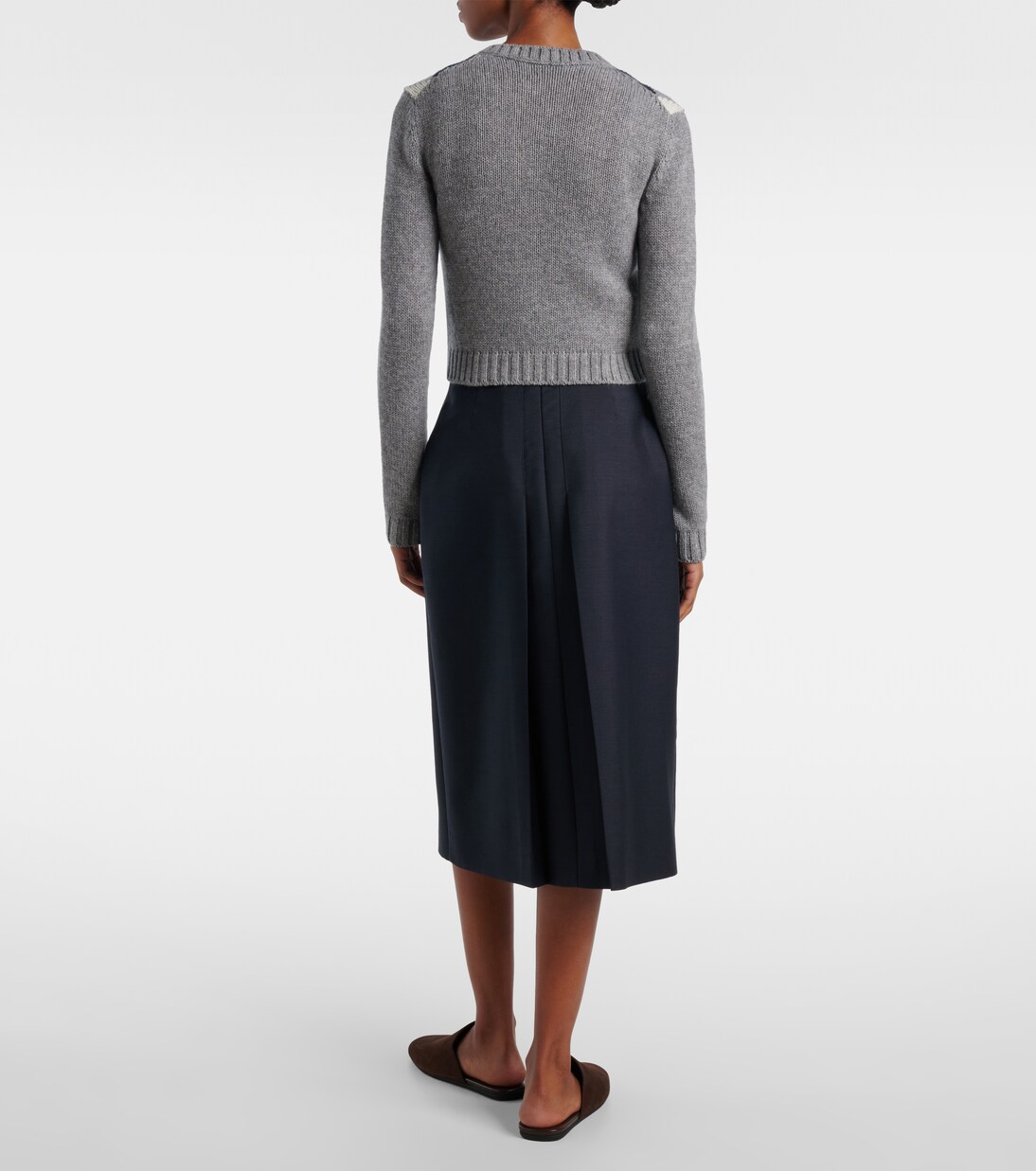 Argyle cashmere cardigan | Prada