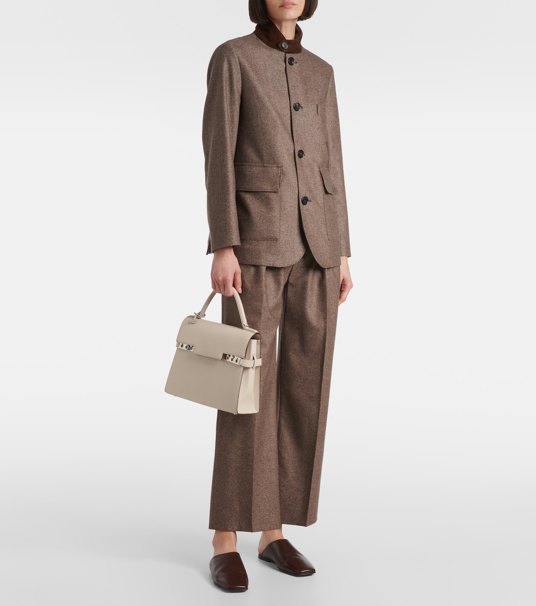 Tote Tempête MM aus Leder | Delvaux