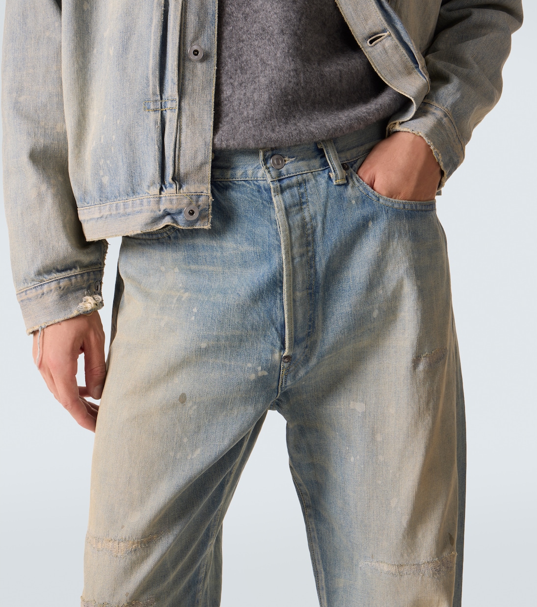 Jeans rectos No. 37 efecto desgastado | A.Presse