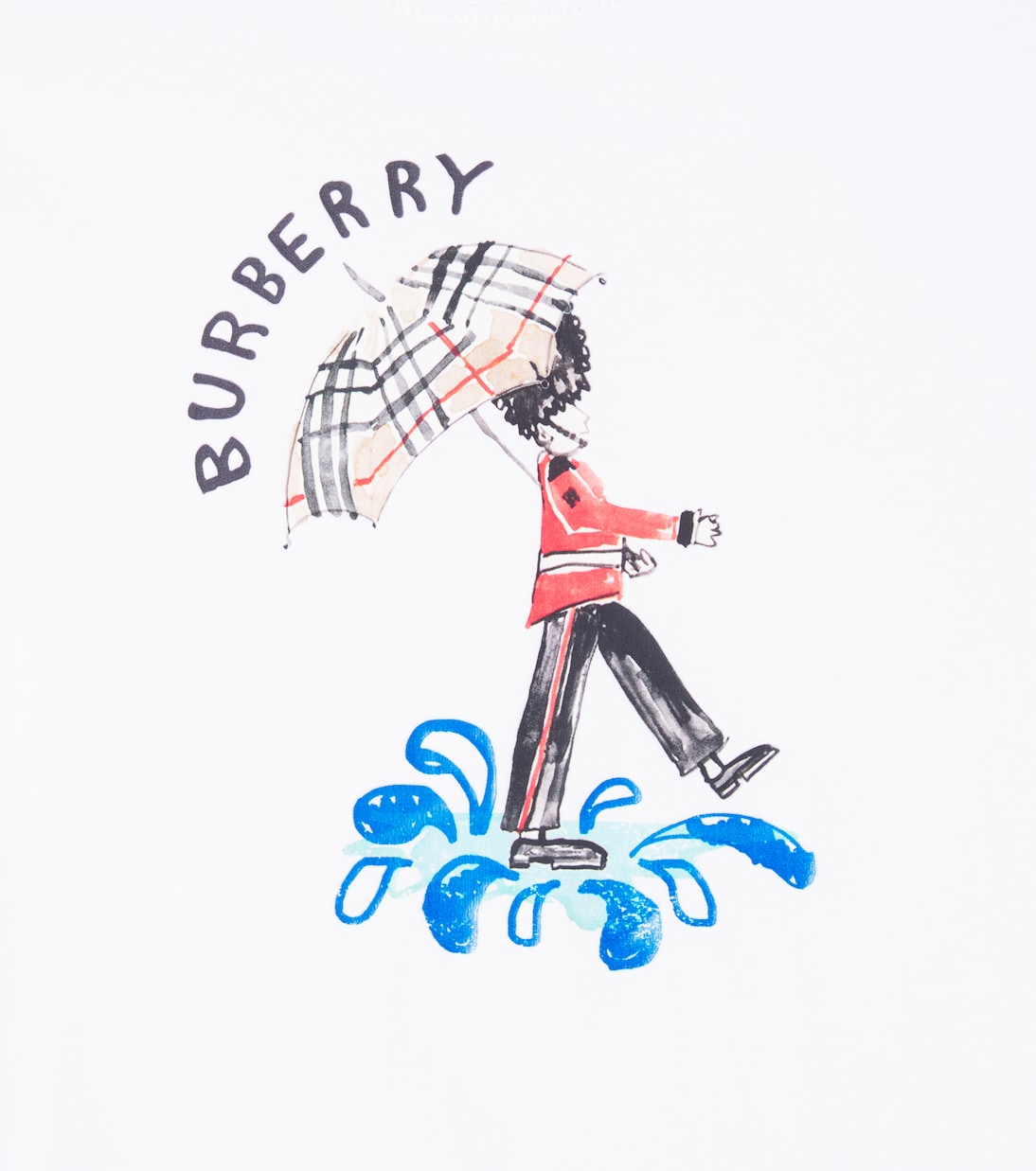 T-shirt in jersey di cotone con stampa | Burberry Kids