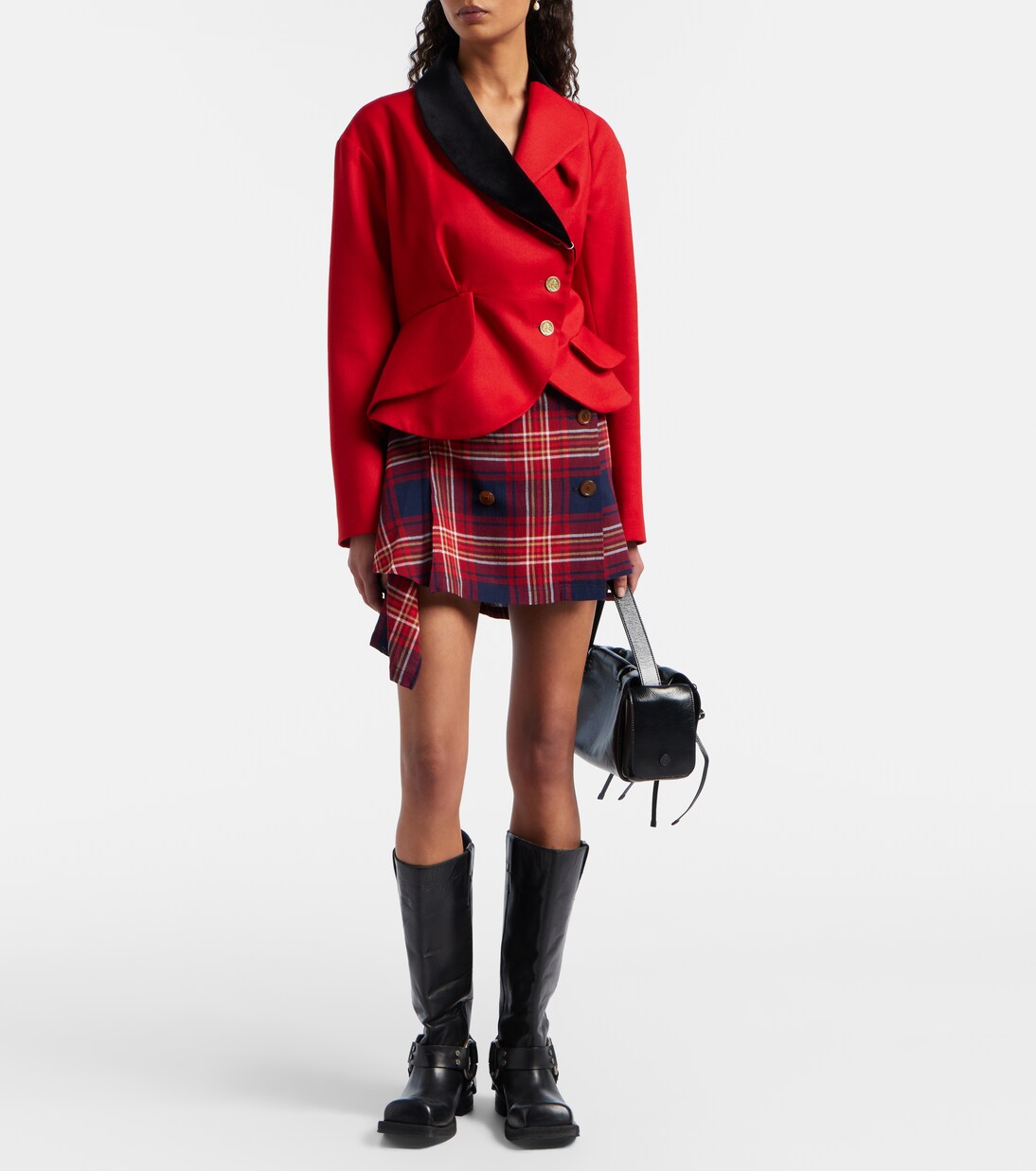 Minifalda asimétrica a cuadros | Vivienne Westwood