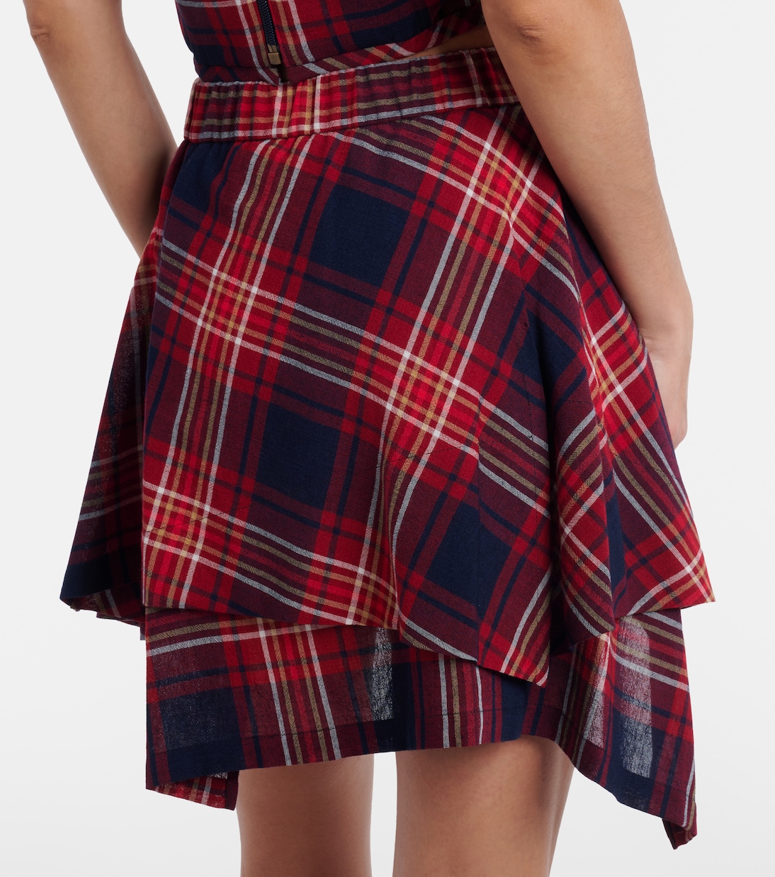 Plaid asymmetric miniskirt | Vivienne Westwood