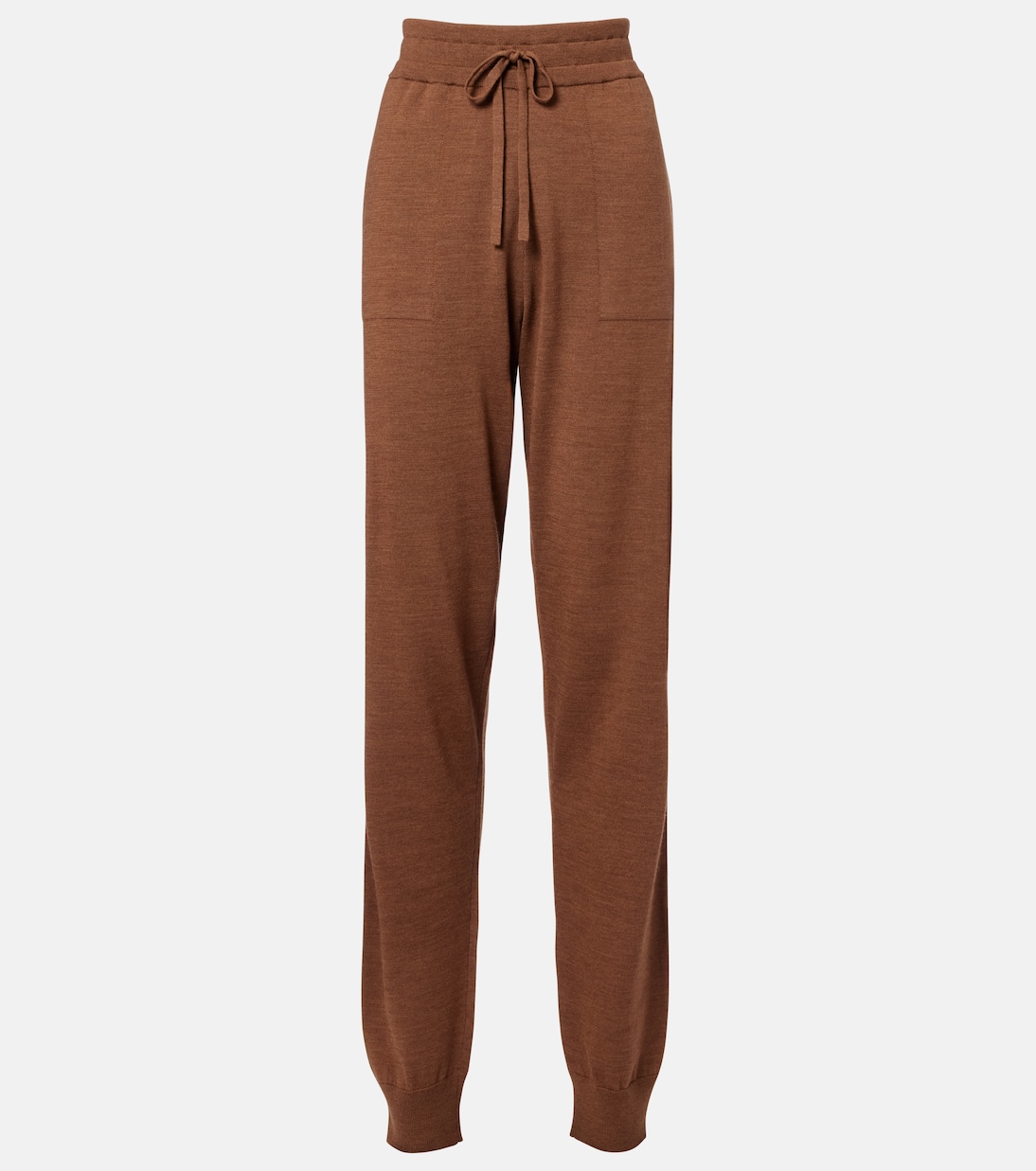 Knitted virgin wool straight-leg pants | Tod's