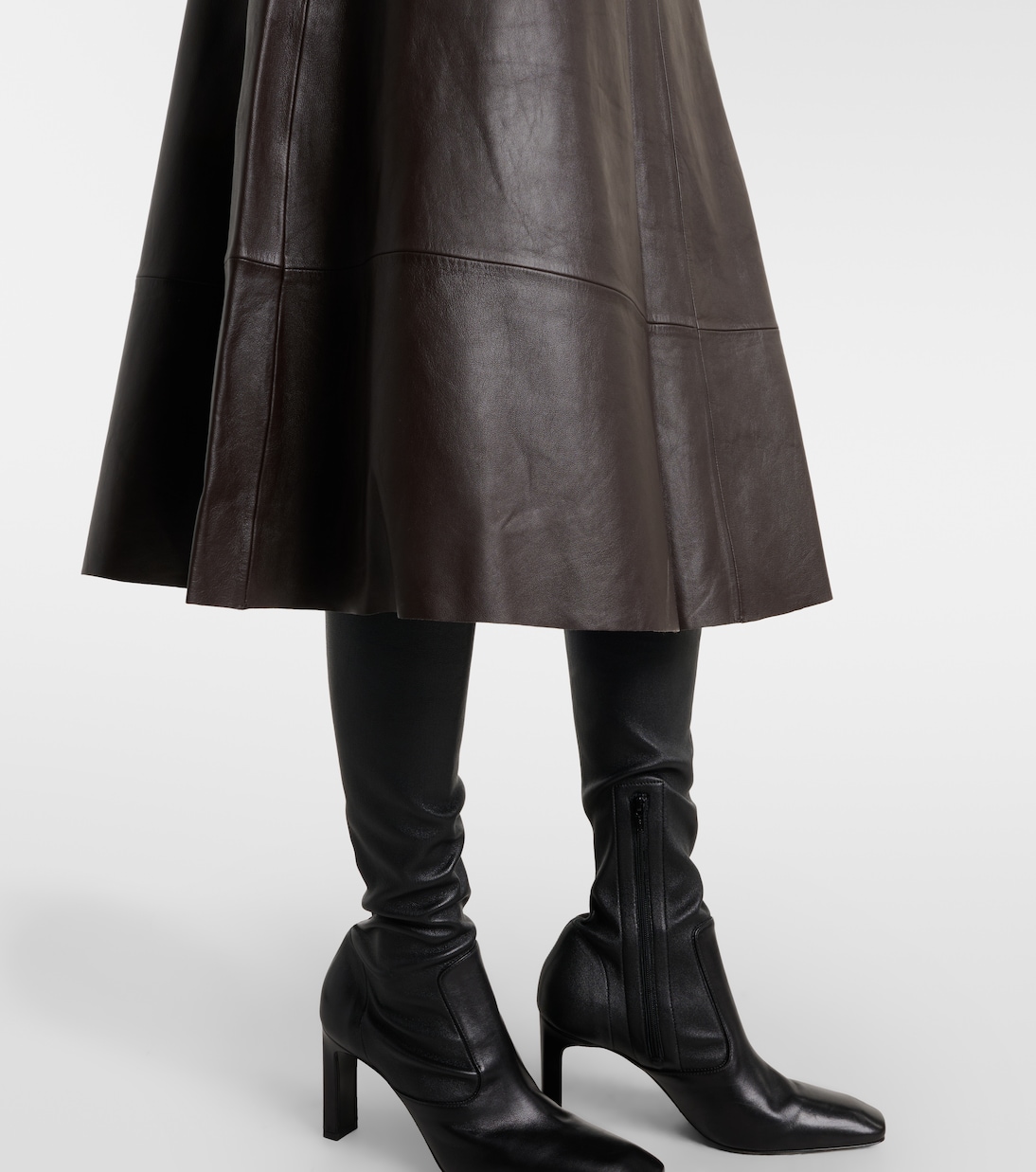 Midirock aus Leder | Yves Salomon