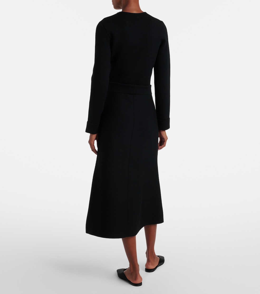 Sharp Ambition wool-blend midi skirt | Dorothee Schumacher