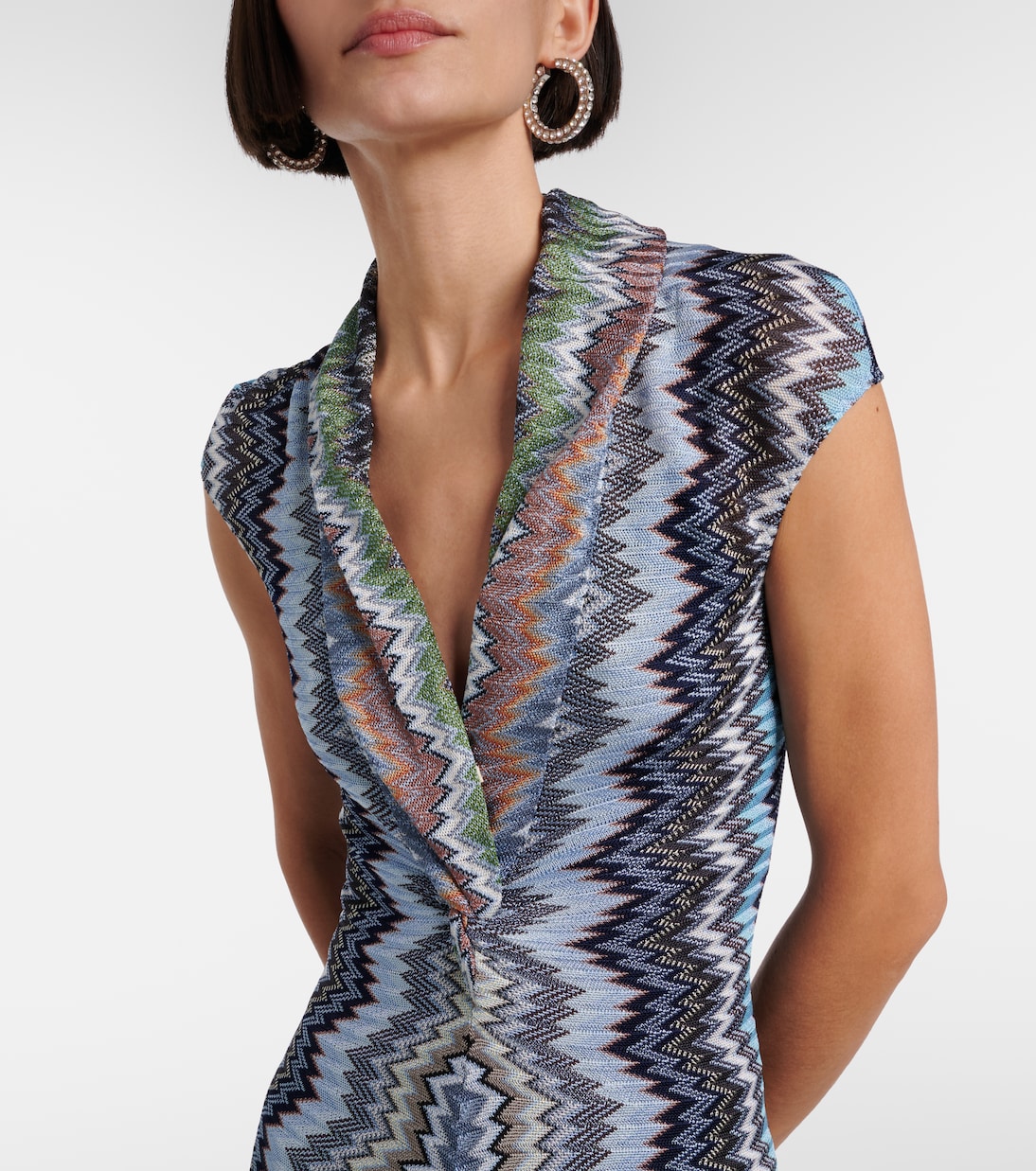 Maxikleid aus Häkelstrick | Missoni