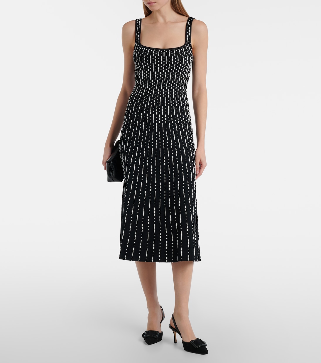 Ellison compact knit midi dress | Staud