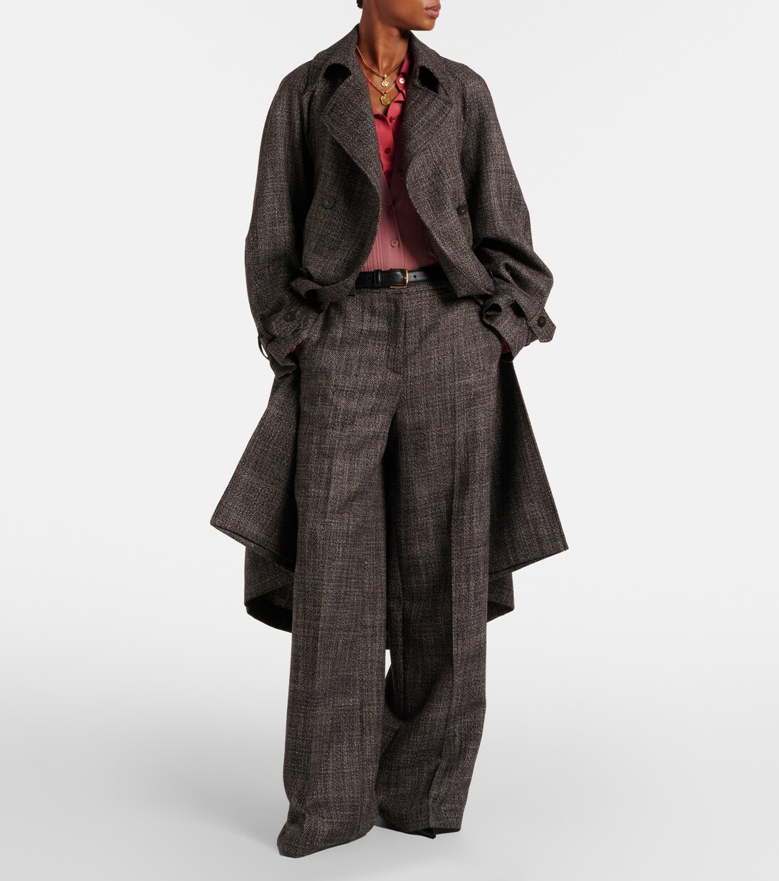 Hawley初剪羊毛阔腿裤 | Joseph