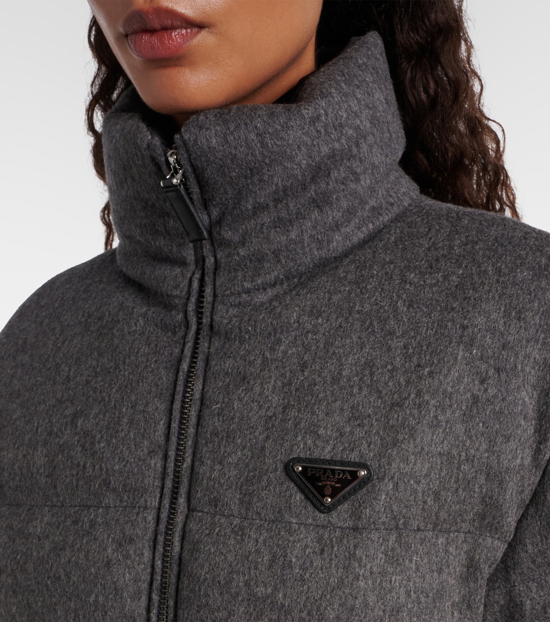Daunenjacke Loden aus Schurwolle | Prada