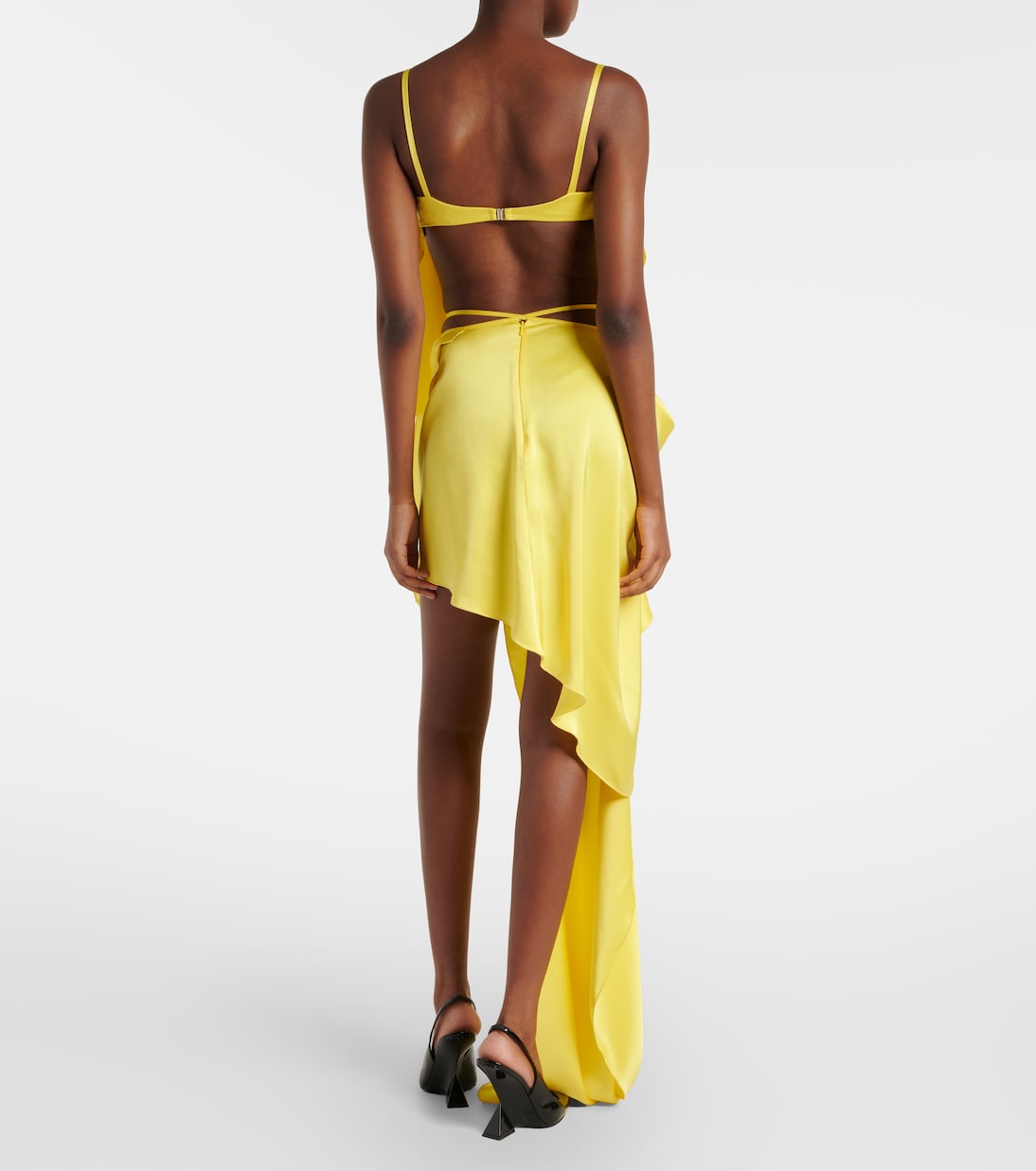 Ensemble top et jupe en satin | David Koma