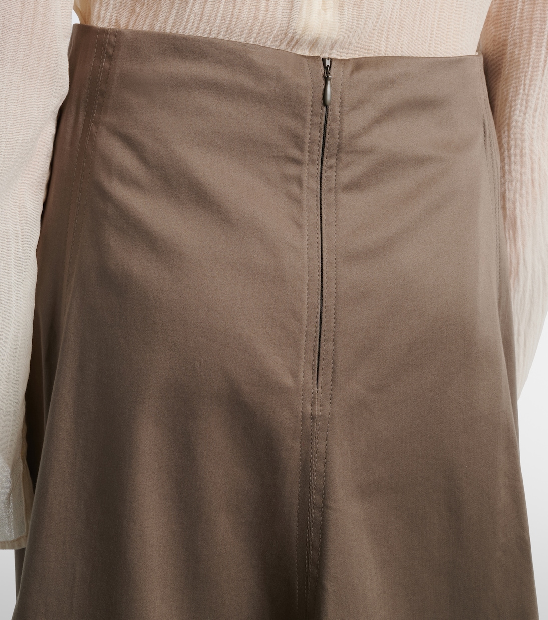 تنورة ميدي من ساتان القطن المخلوط Janan | Proenza Schouler