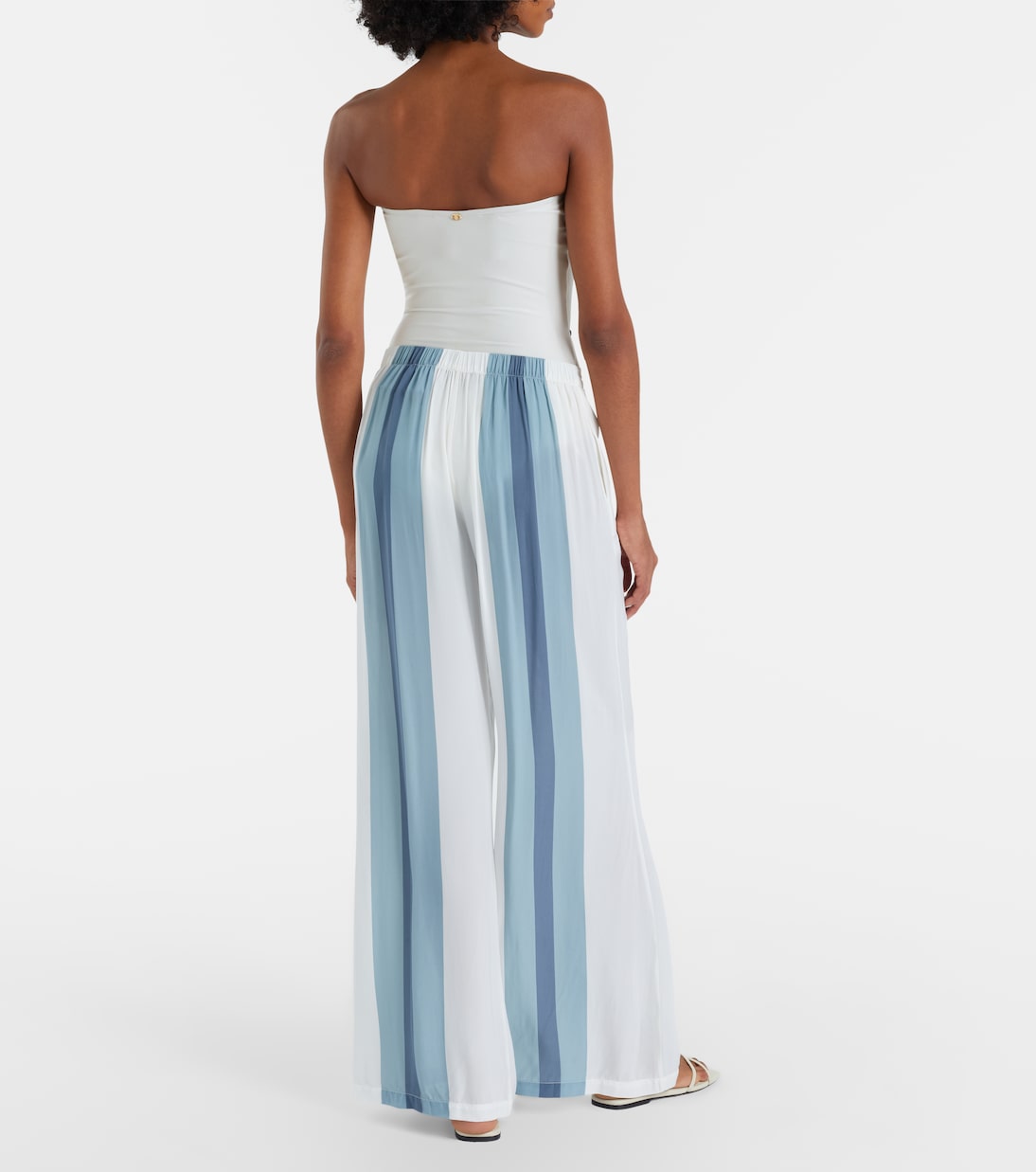 Striped wide-leg pants | Adriana Degreas