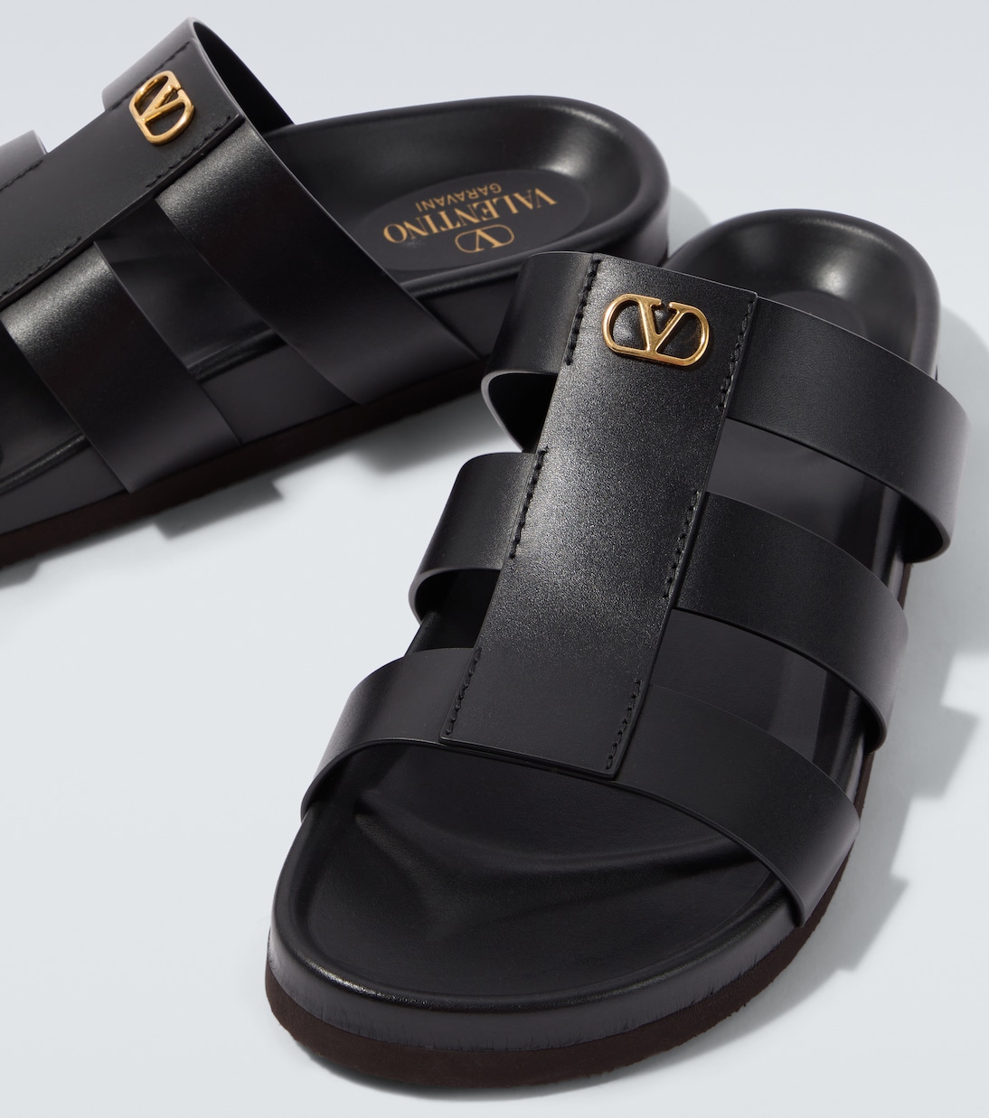 Studshield VLogo leather sandals | Valentino Garavani