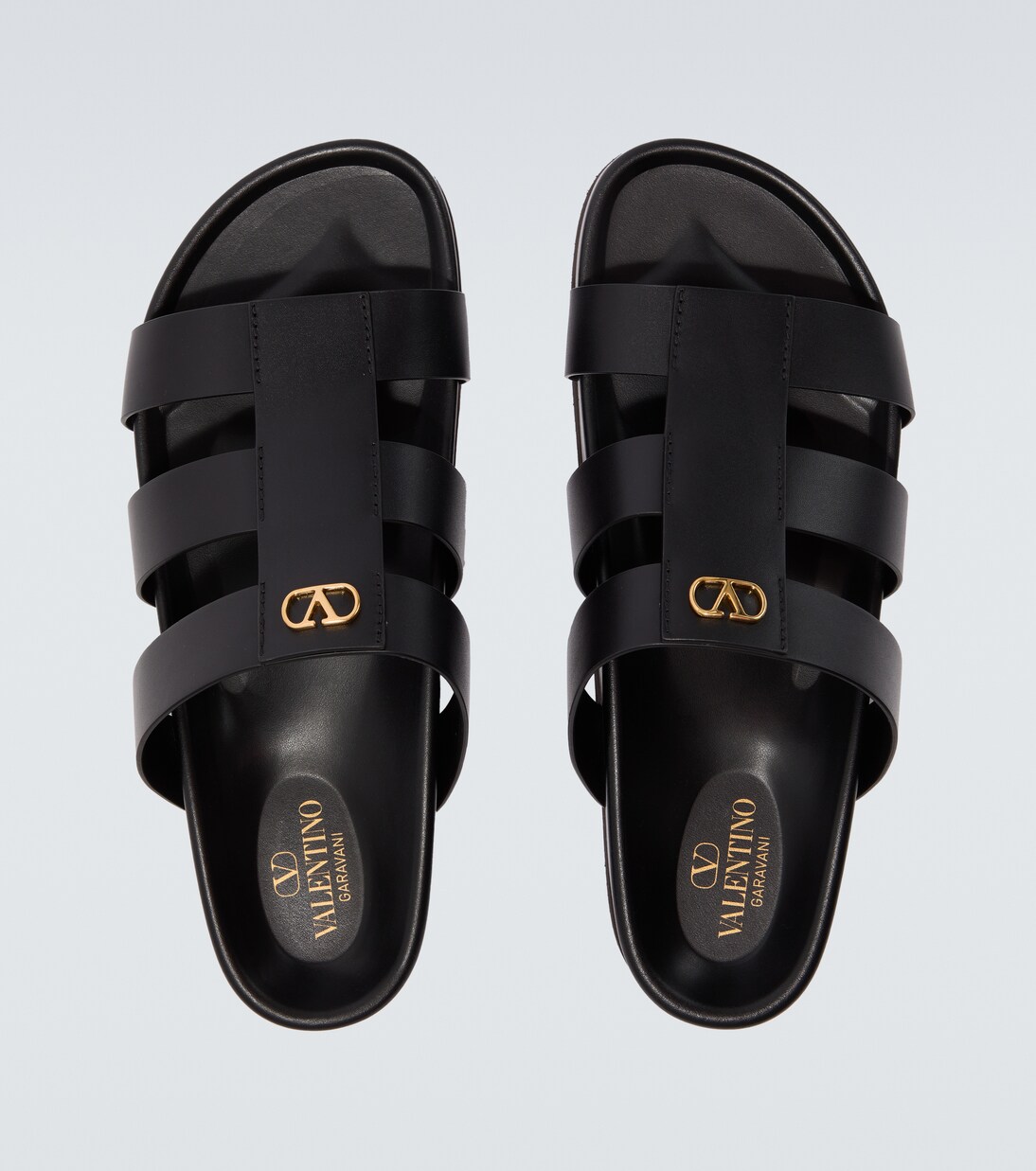 Studshield VLogo leather sandals | Valentino Garavani