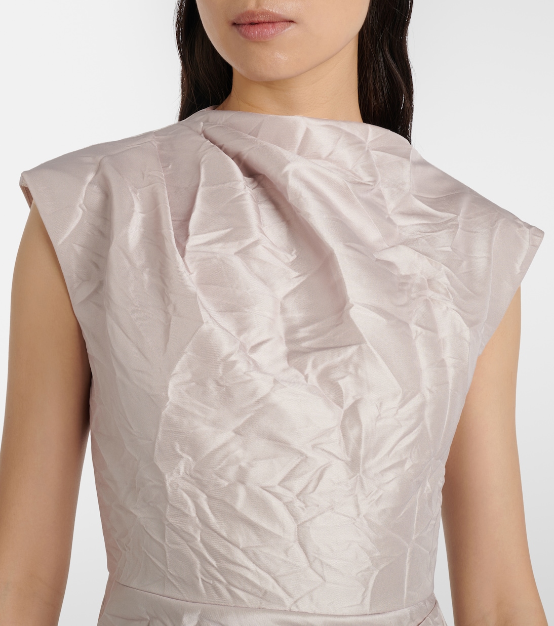 Bedrucktes Midikleid aus Satin | Erdem