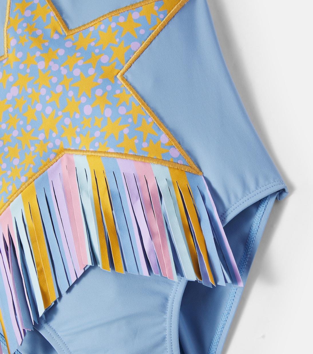 Fringed embroidered swimsuit | Stella McCartney Kids
