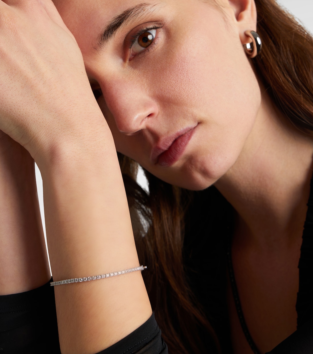 18kt white gold (750/1000) tennis bracelet with diamonds | Shay Jewelry