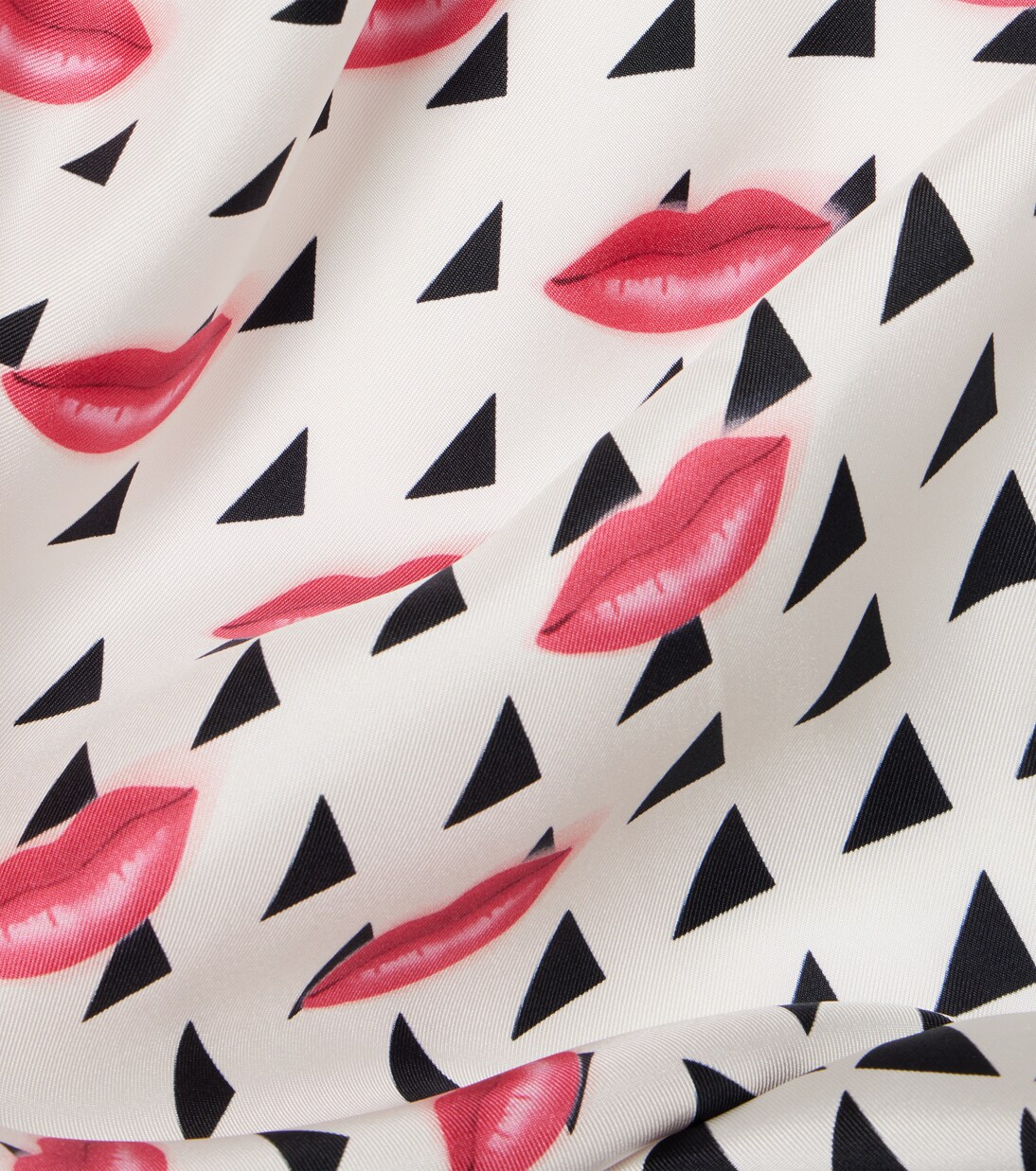 Printed silk twill scarf | Prada