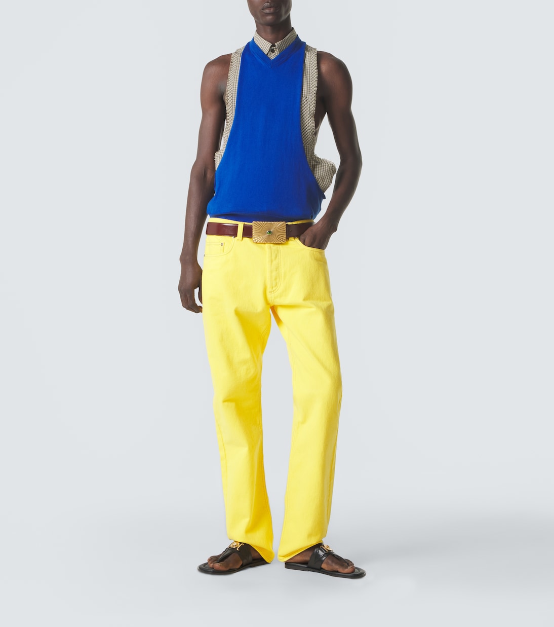 Checked cotton shirt | Versace