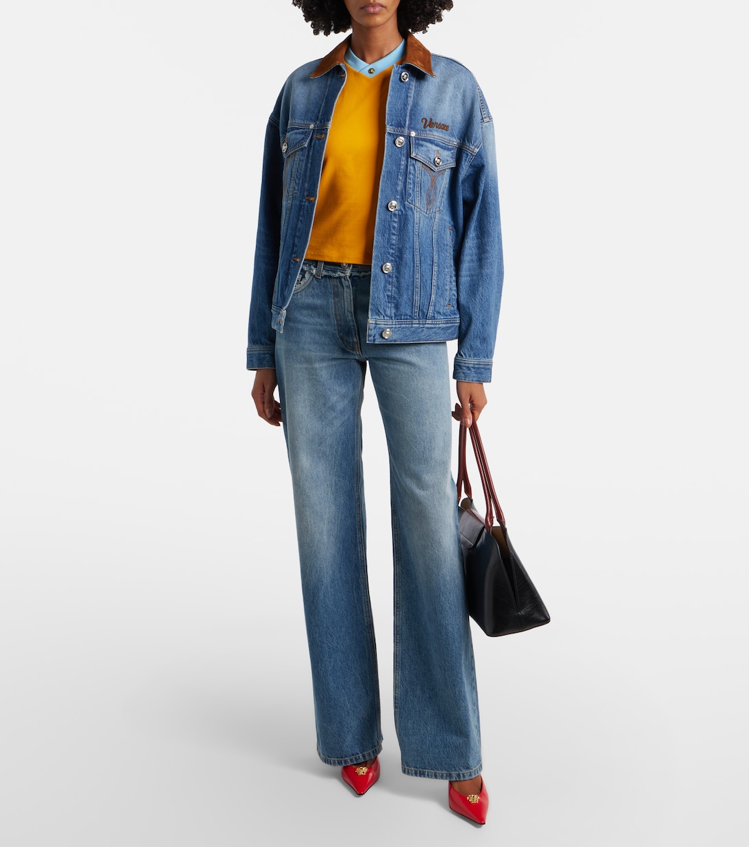 Medusa cotton-blend jersey T-shirt | Versace