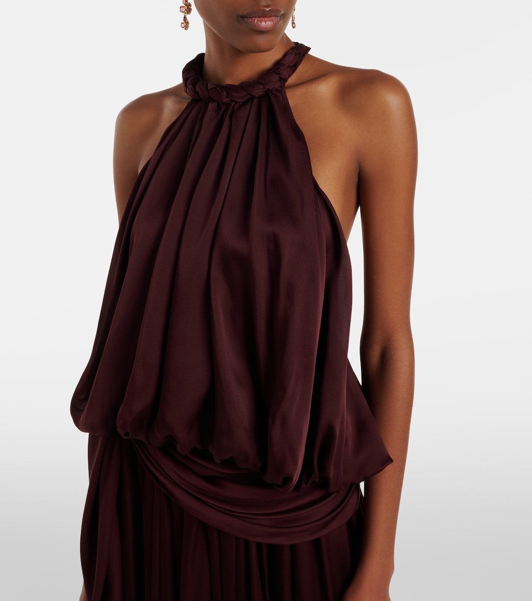 Luna halterneck silk top | Zimmermann