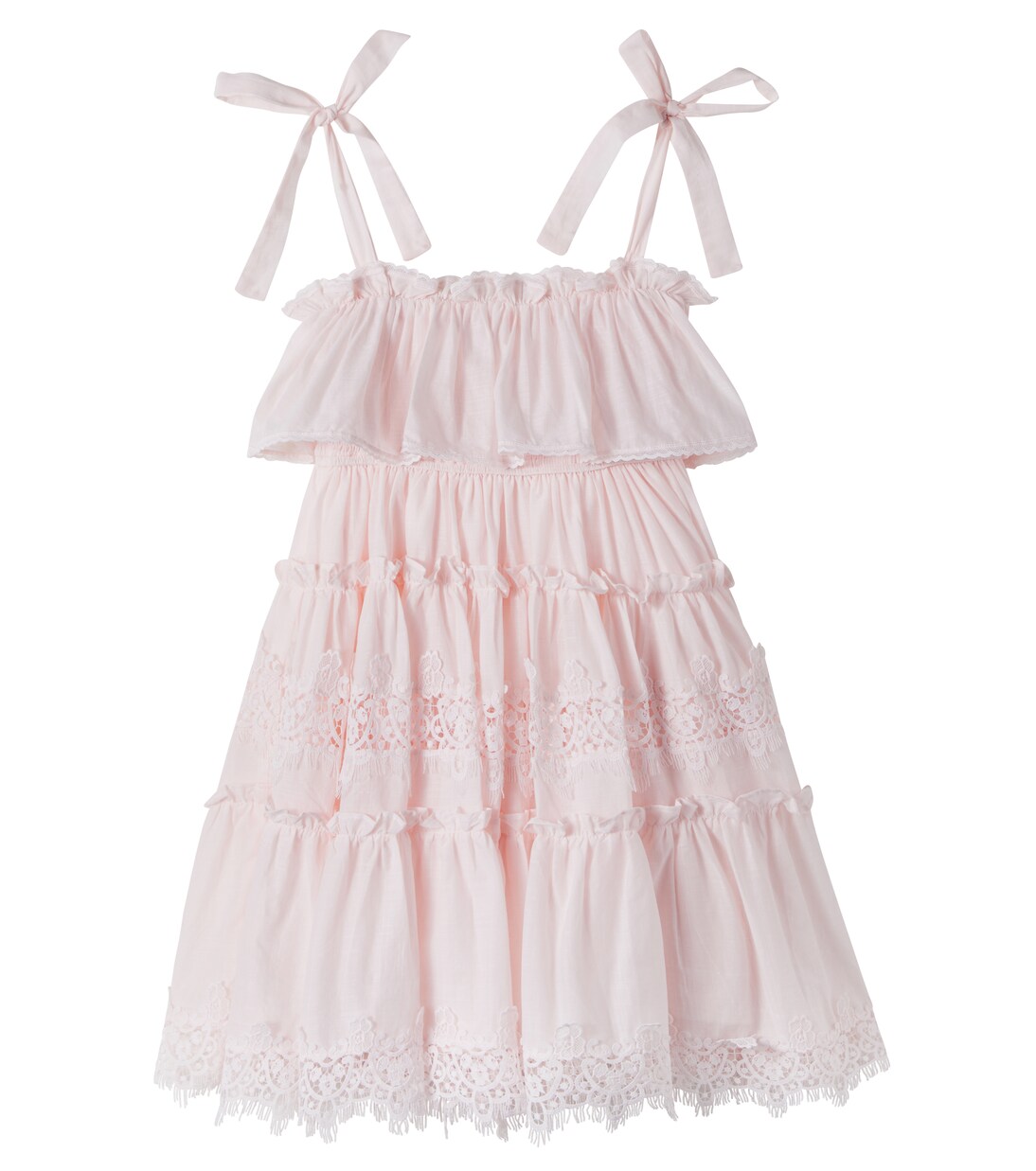 Robe en coton et dentelle | Petite Amalie  