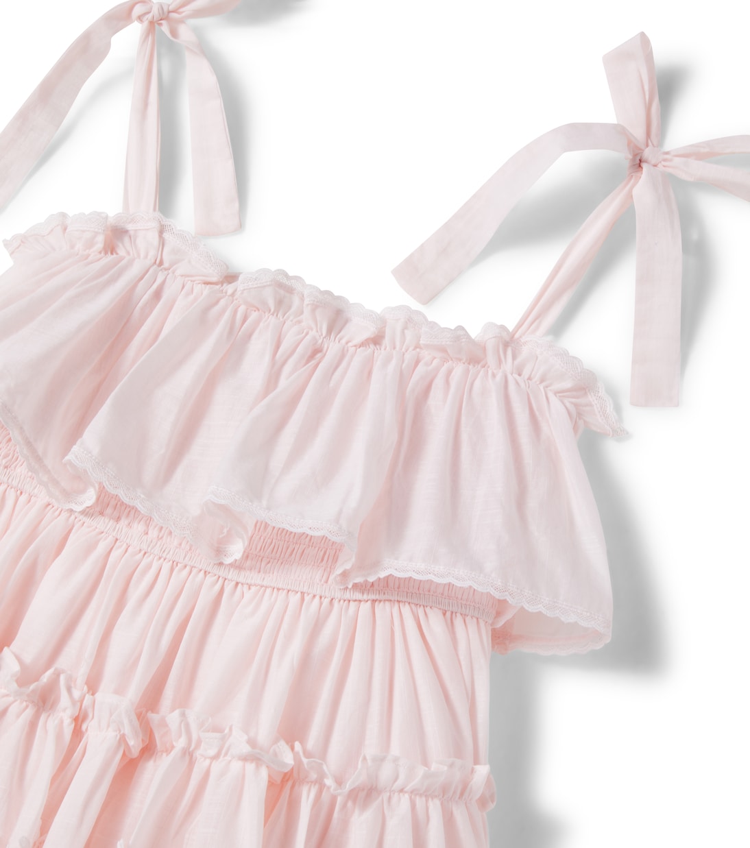 Robe en coton et dentelle | Petite Amalie  